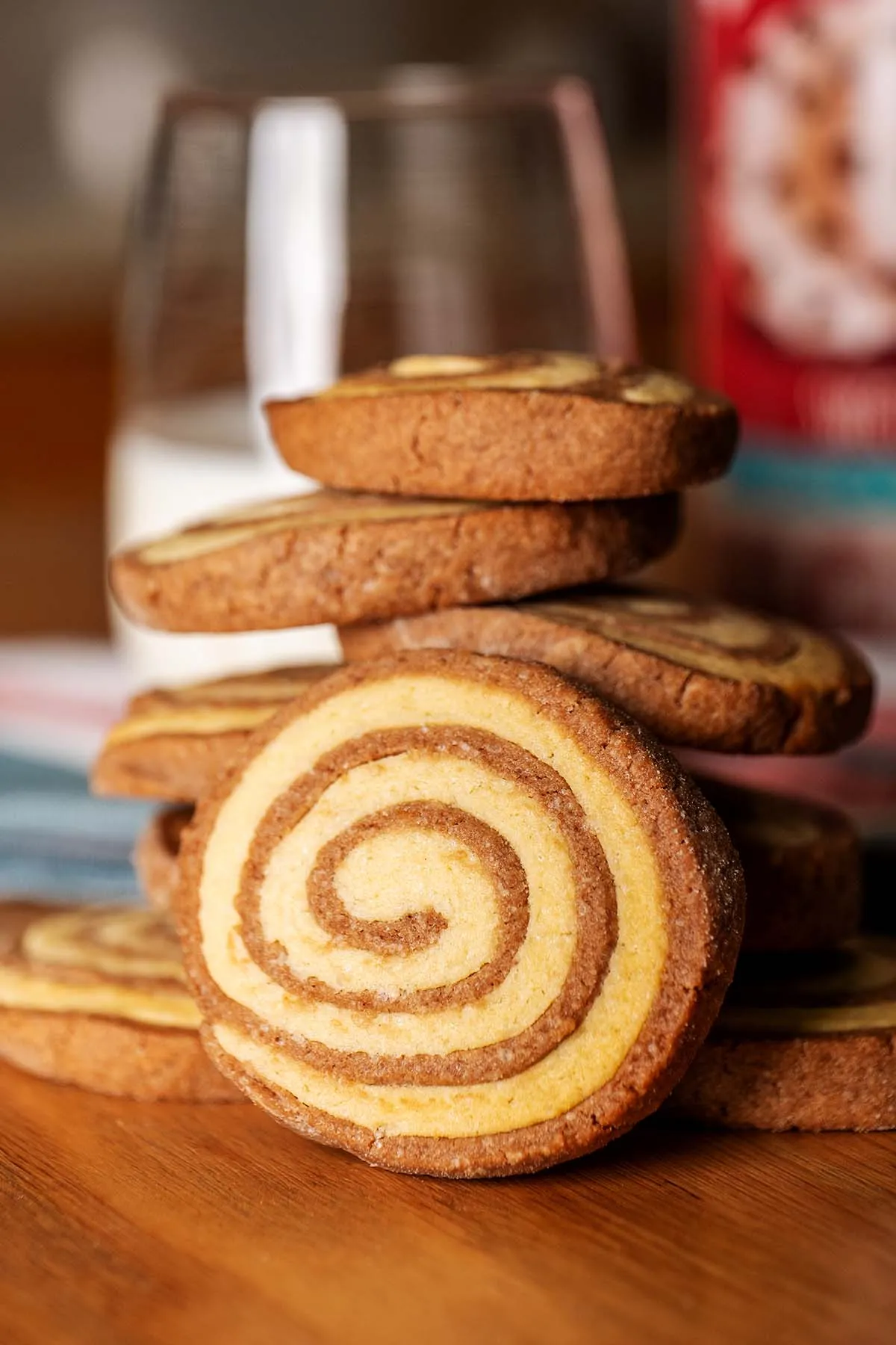 Chocolate Christmas Pinwheel Cookies