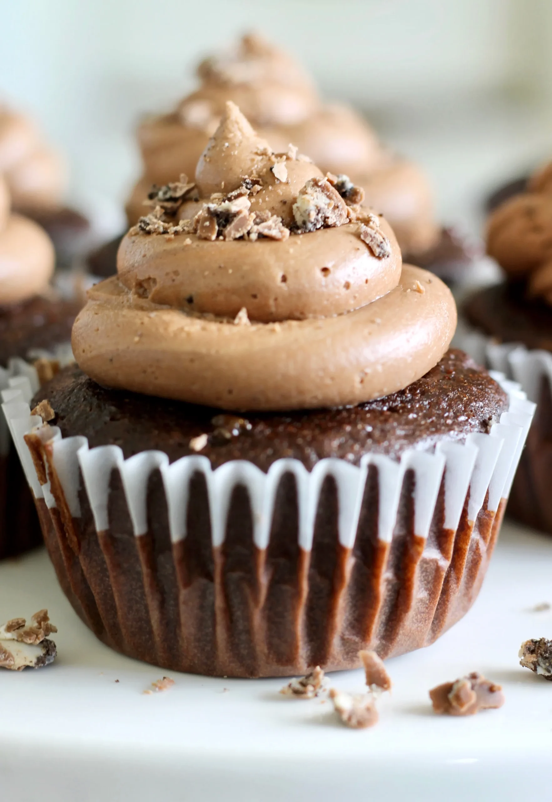 Chocolate Cupcakes with Ganache Filling