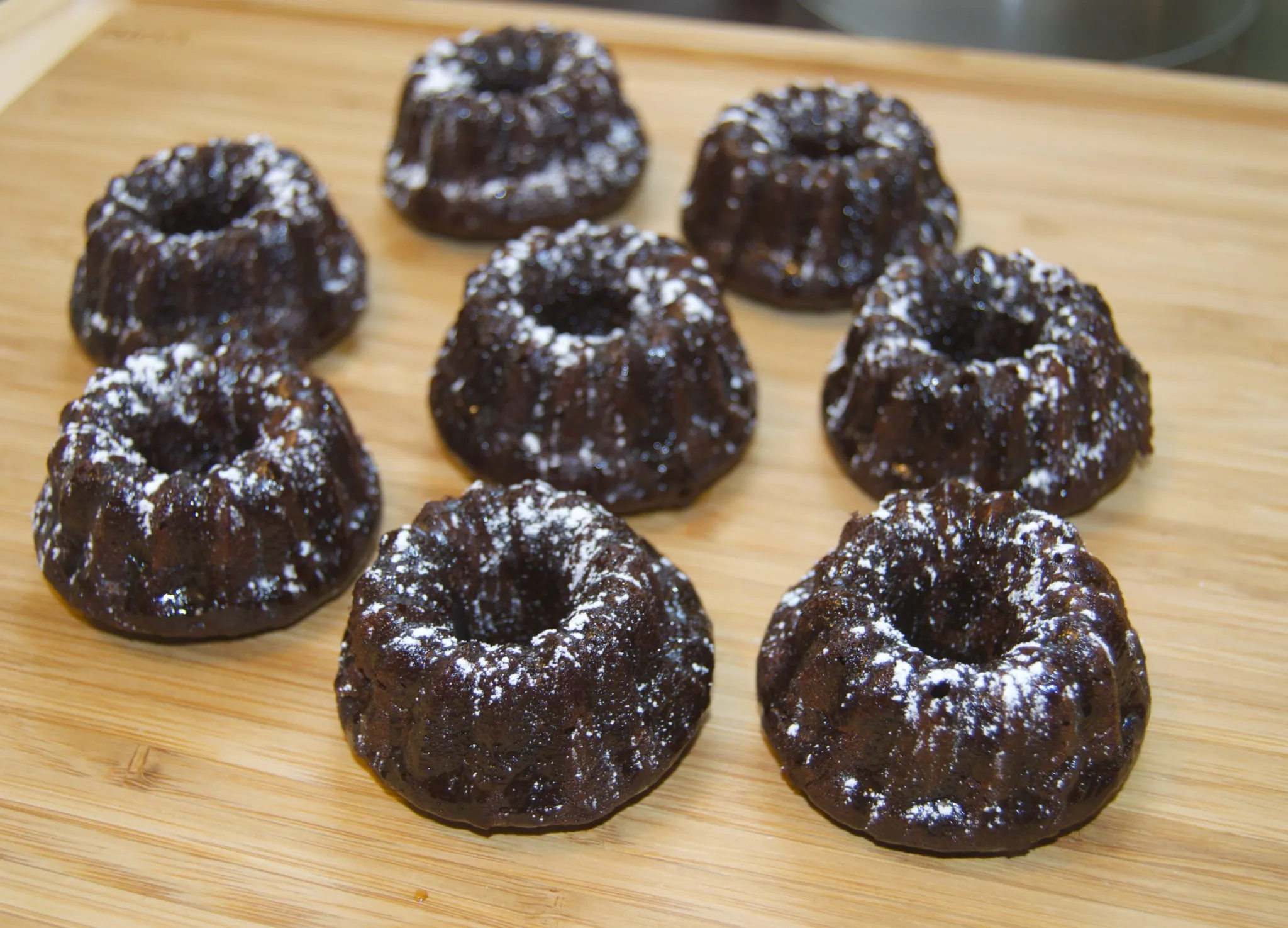 Chocolate Kahlua Mini Bundt Cakes