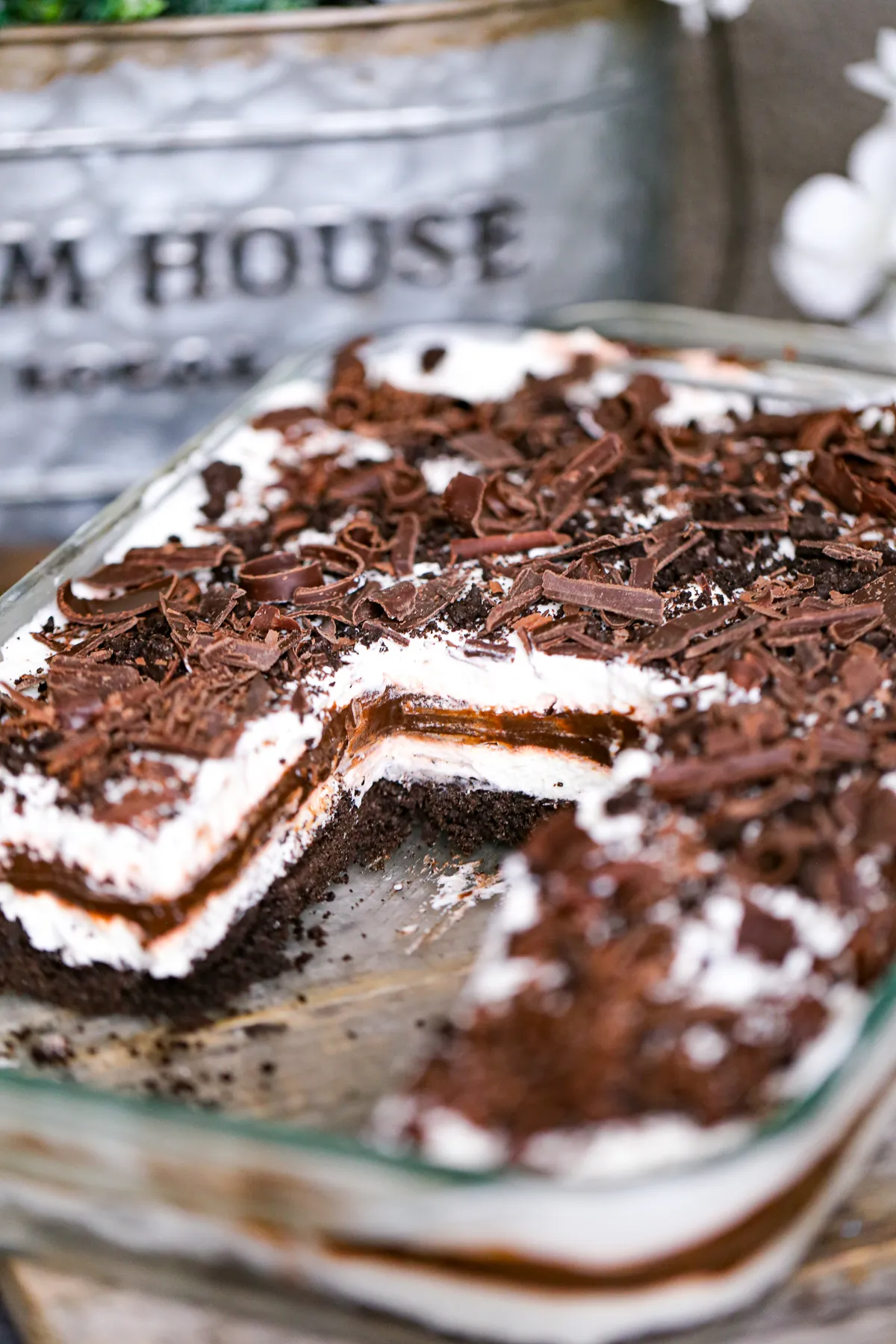 Chocolate Lasagna Layered Dessert