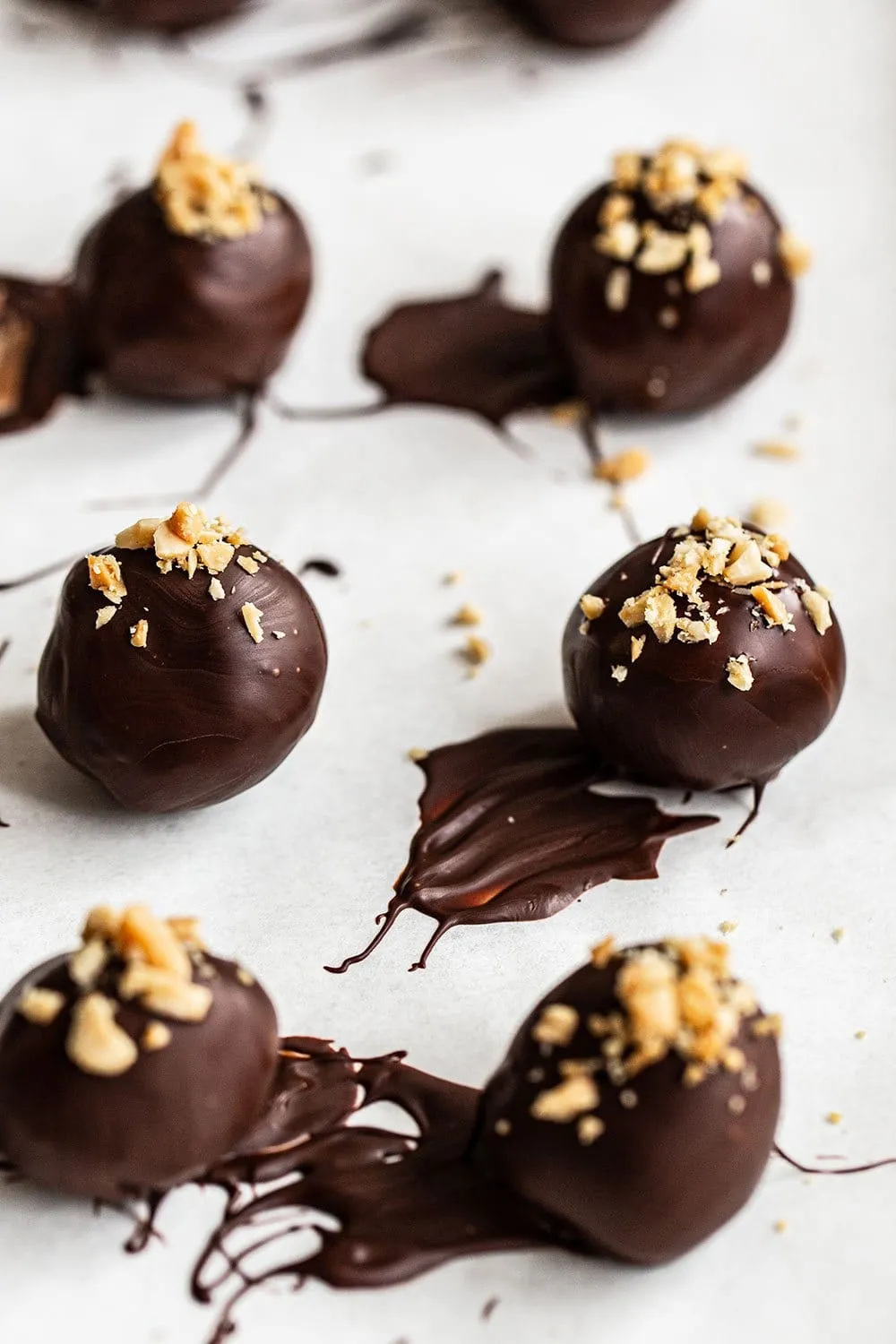 Chocolate Peanut Butter Whiskey Truffles