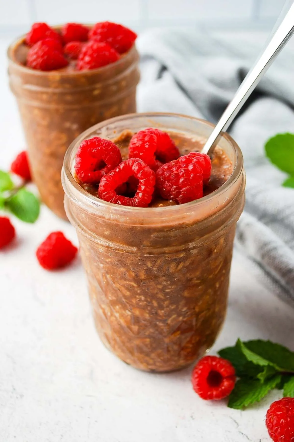 Chocolate Raspberry Protein Oats