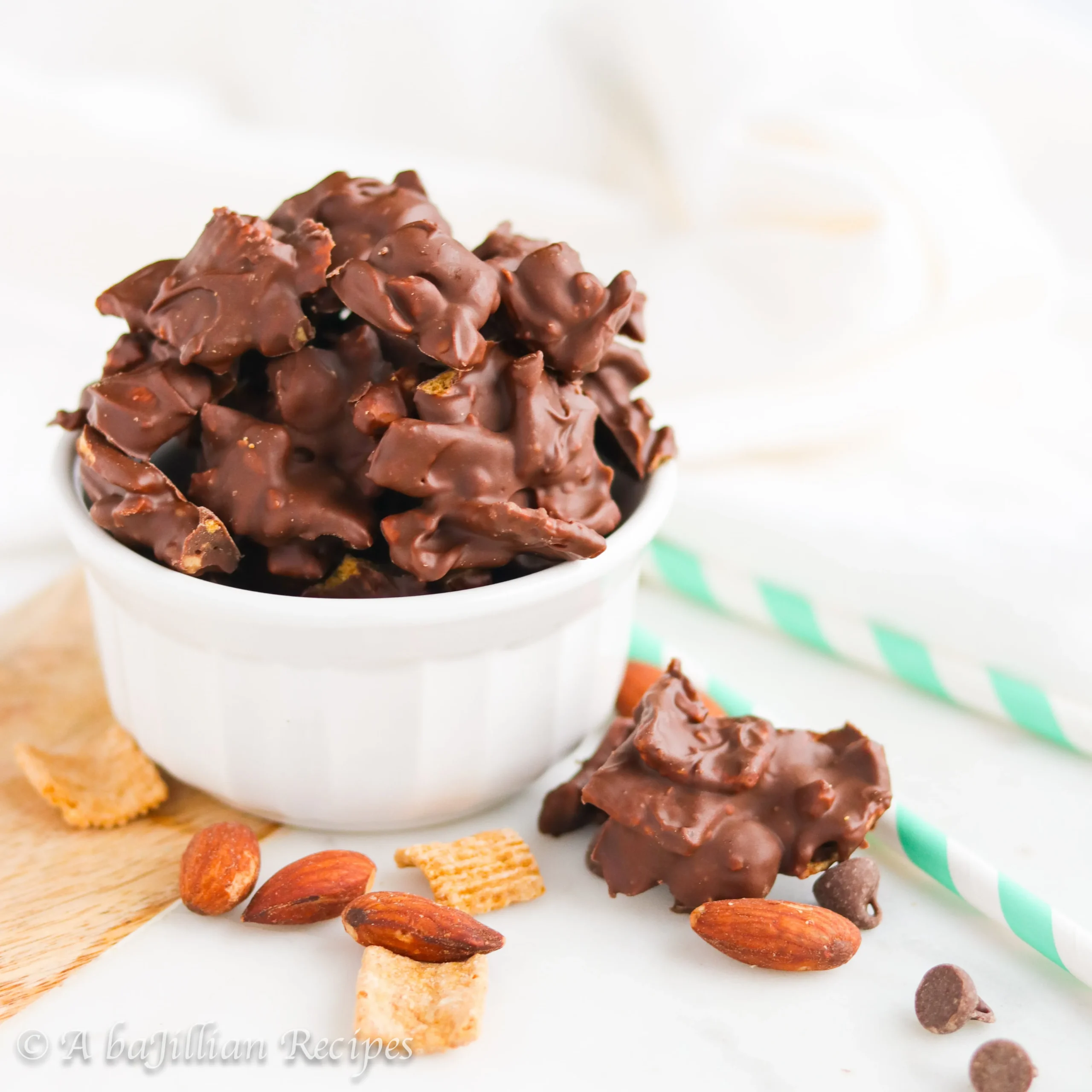 Chocolate Toffee Graham Clusters