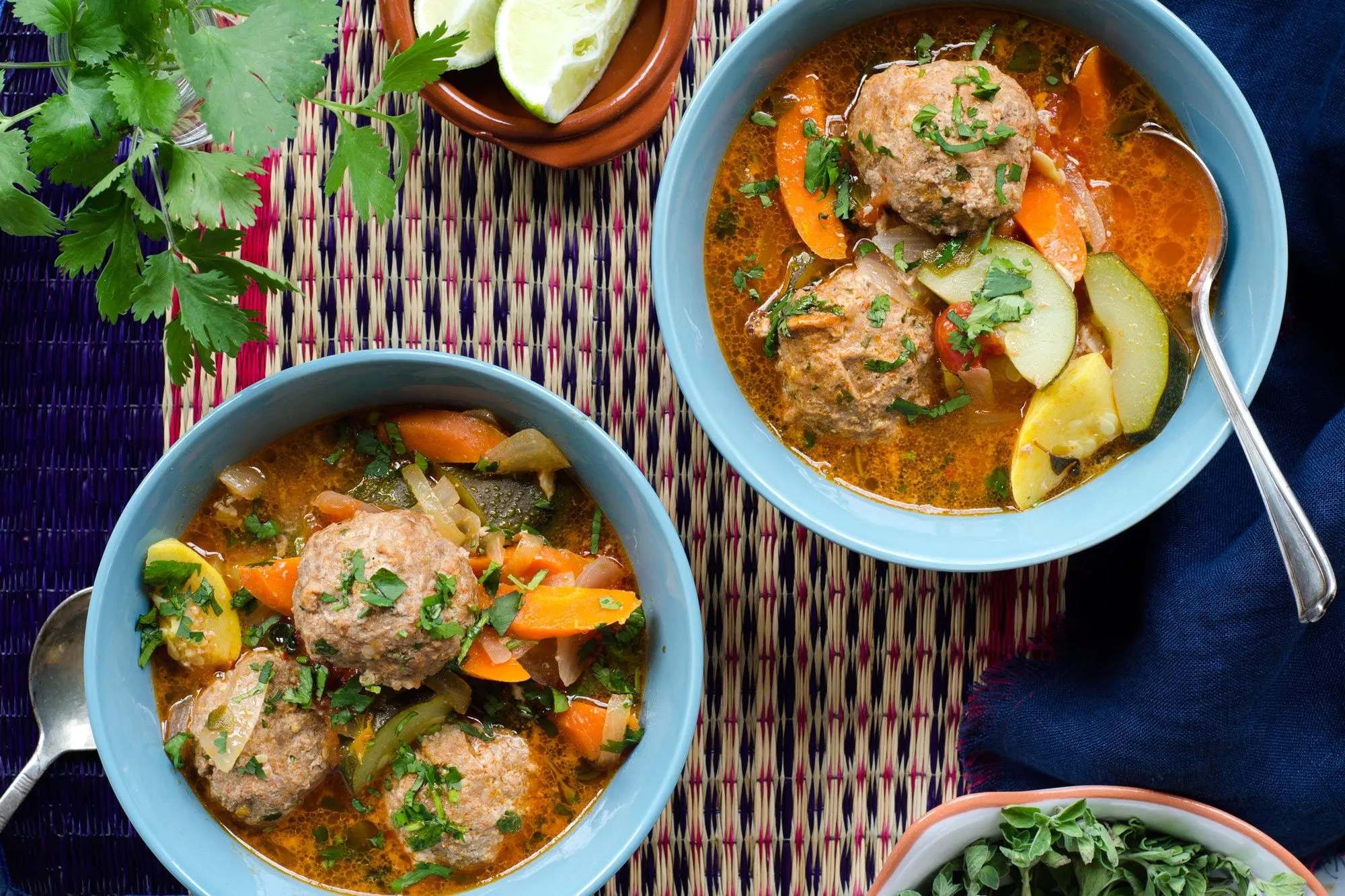 Chorizo Albondigas Bean Soup