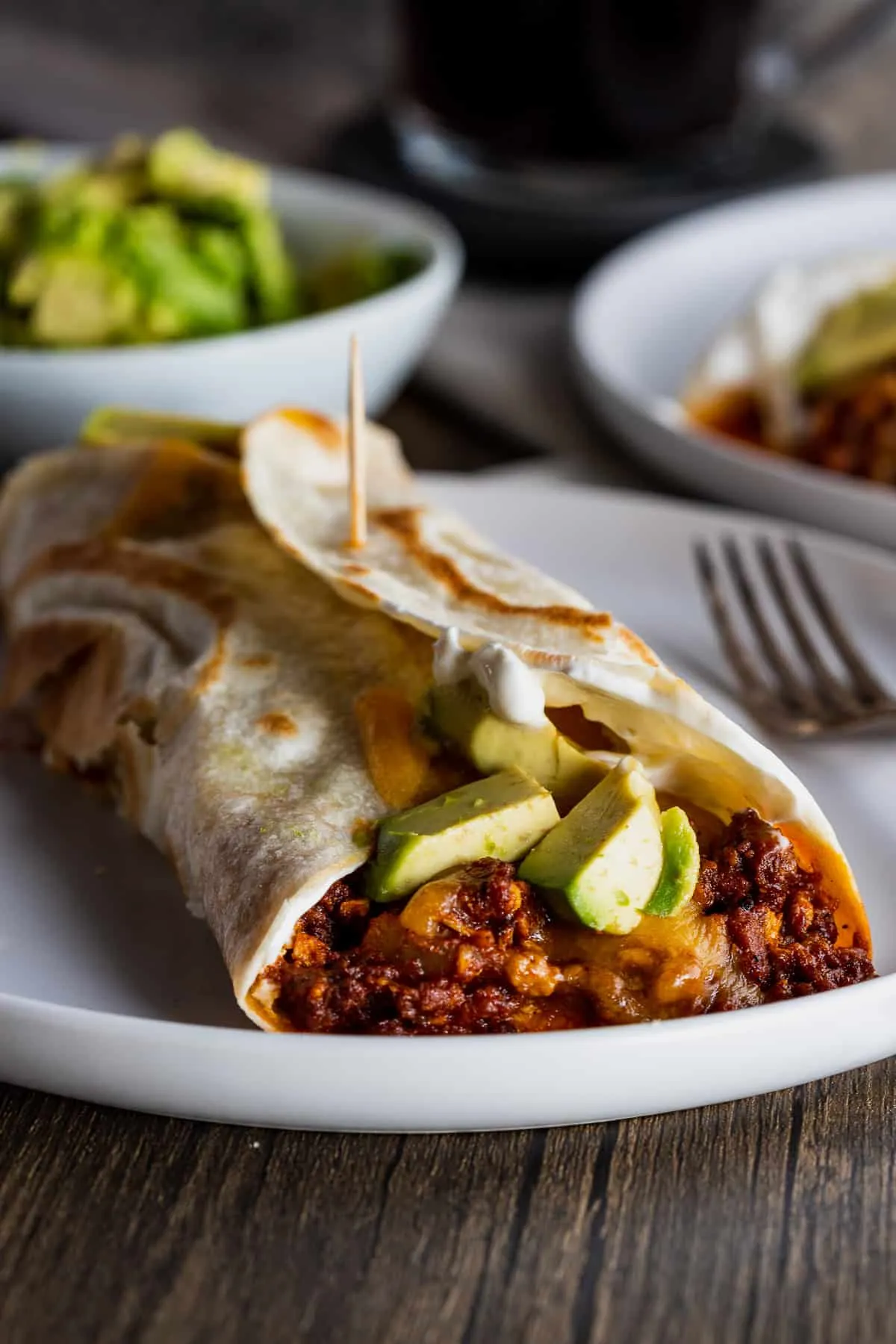 Chorizo Bacon Breakfast Burritos