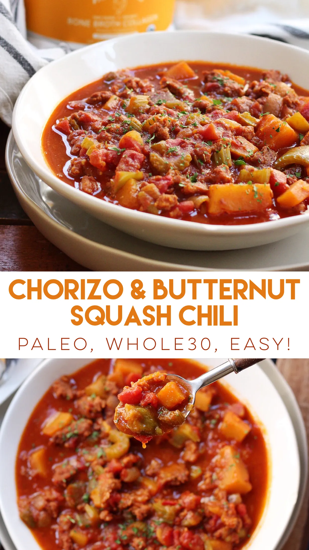 Chorizo Butternut Squash Chili