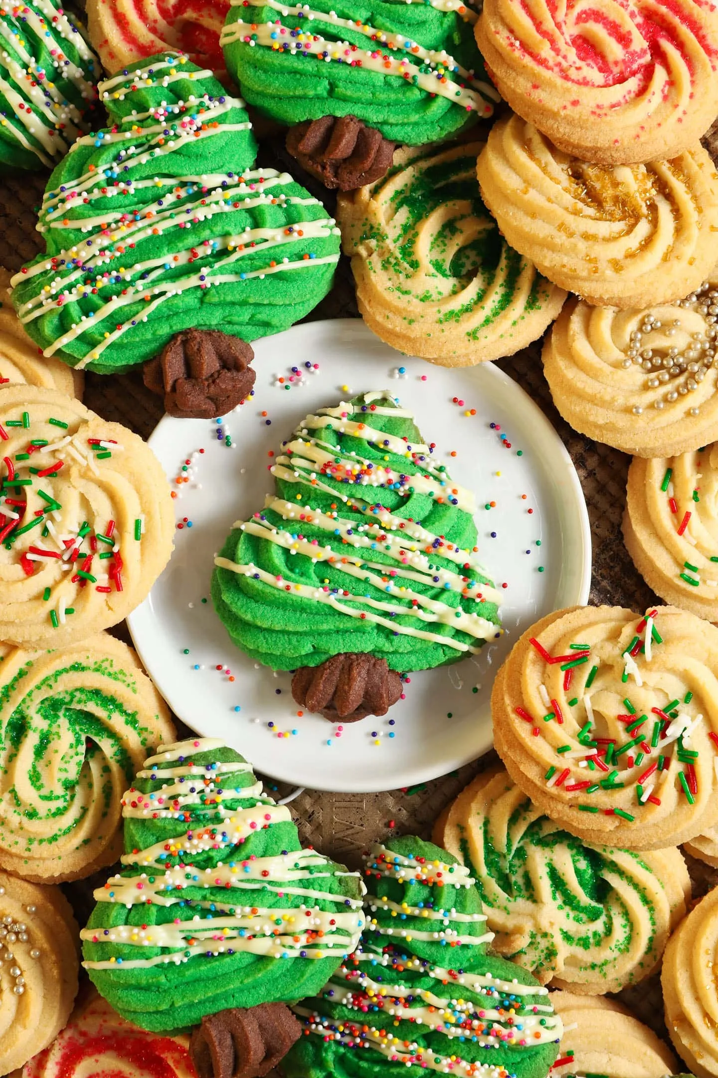Christmas Butter Swirl Cookies