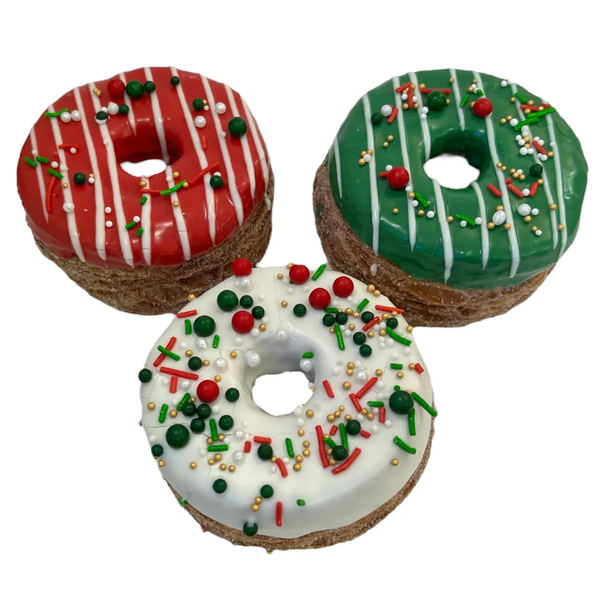 Christmas Cronuts with Marzipan Pastry