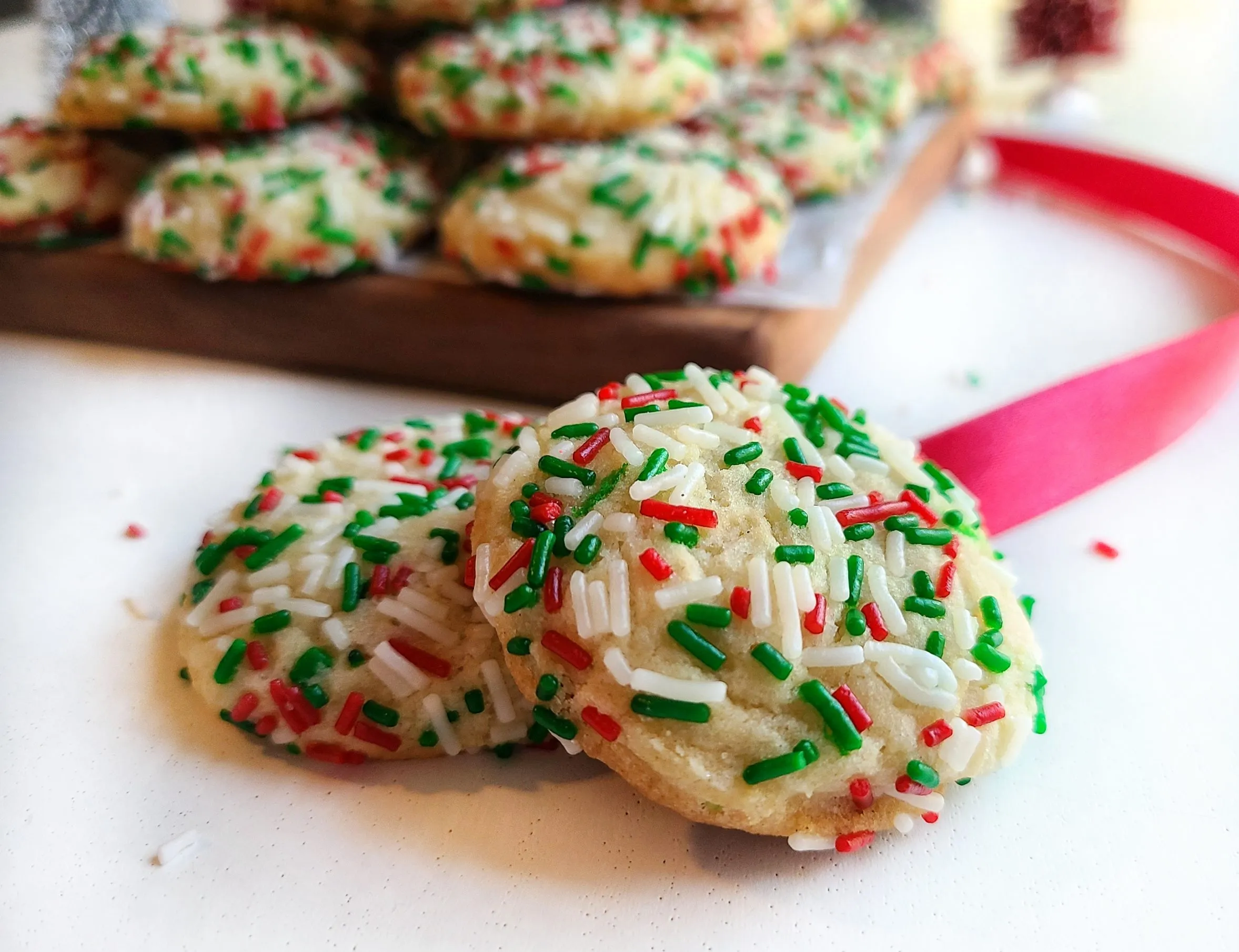 Christmas Sprinkle Sugar Cookies