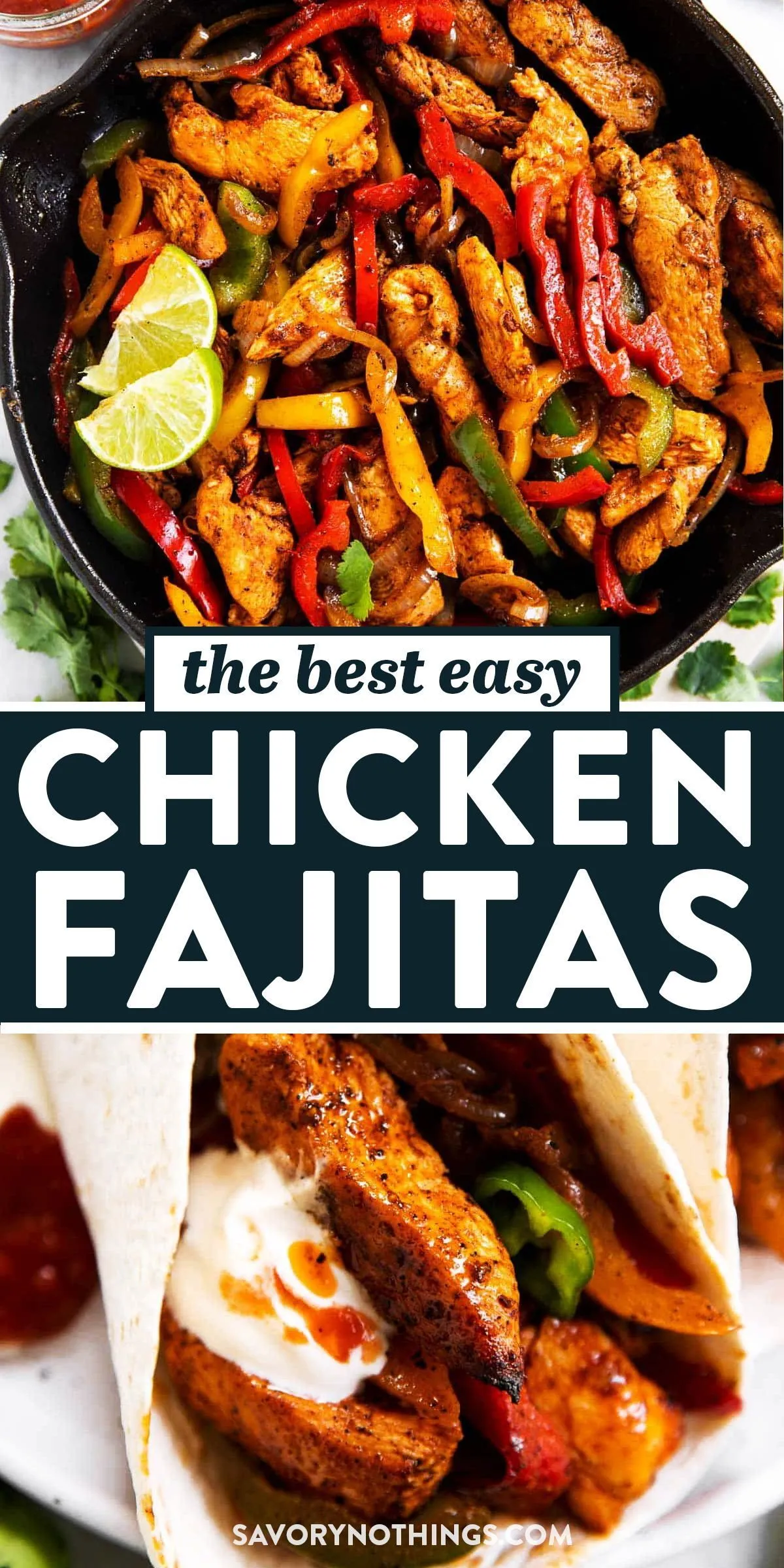 Cilantro Lime Chicken Fajitas