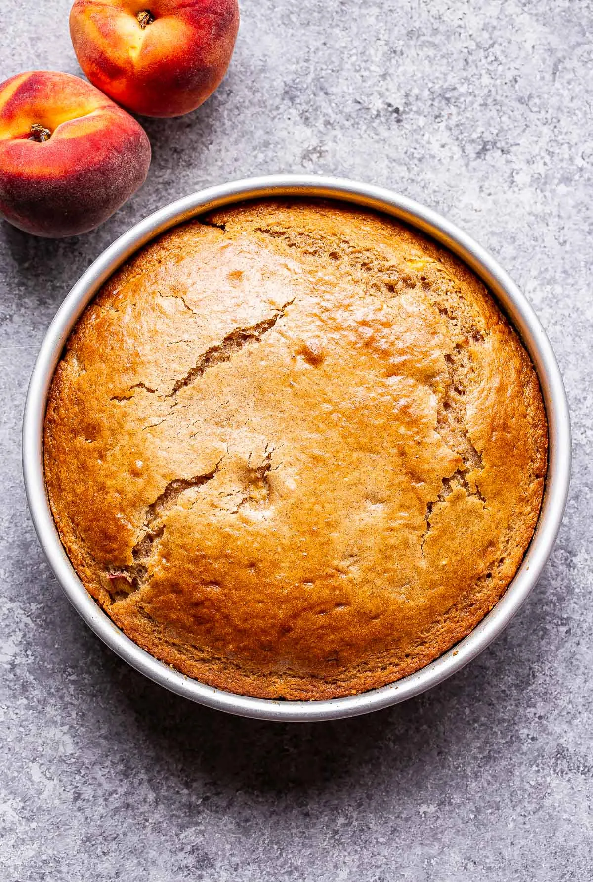 Cinnamon Peach Yogurt Cake