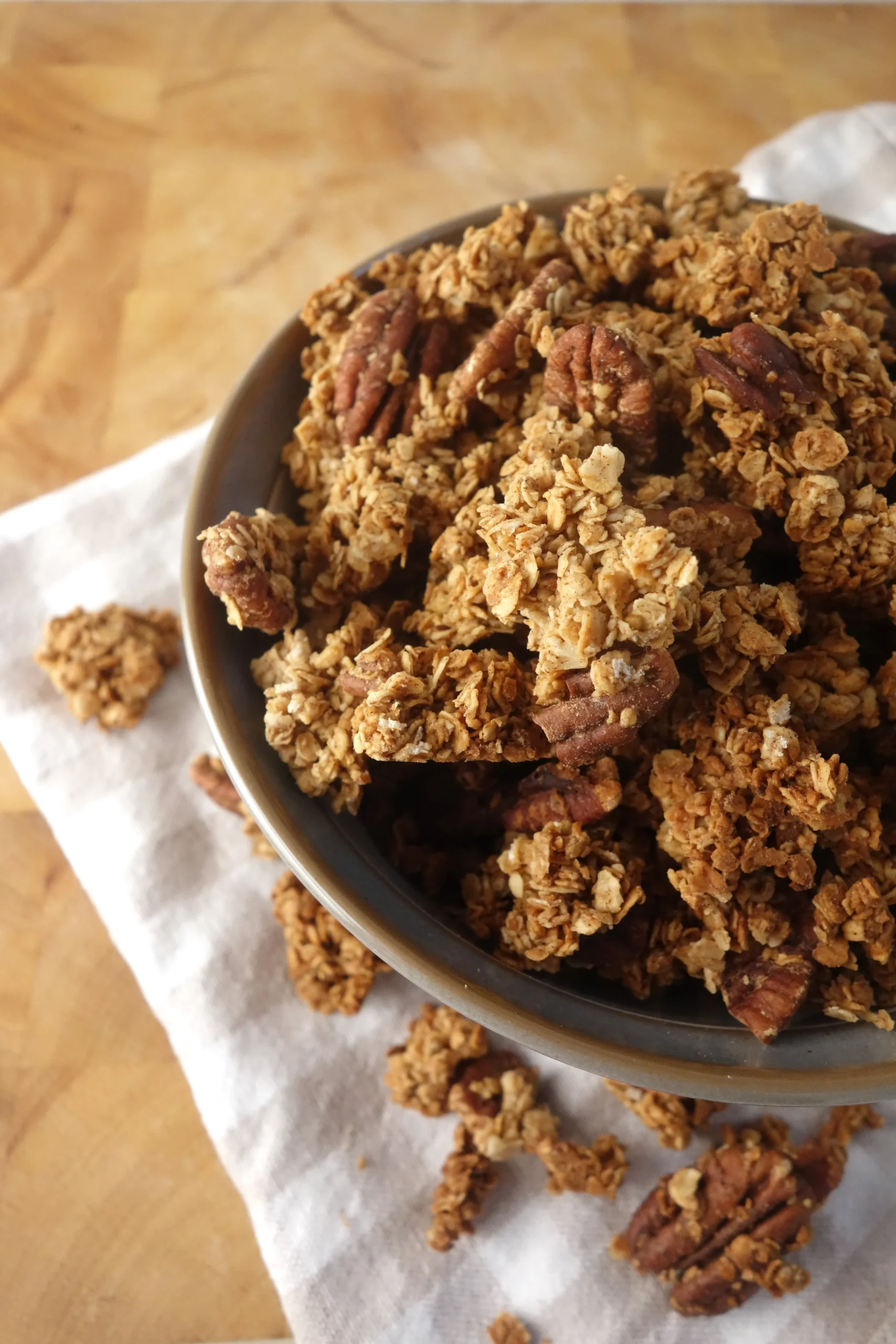 Cinnamon Pecan Homemade Breakfast Cereal