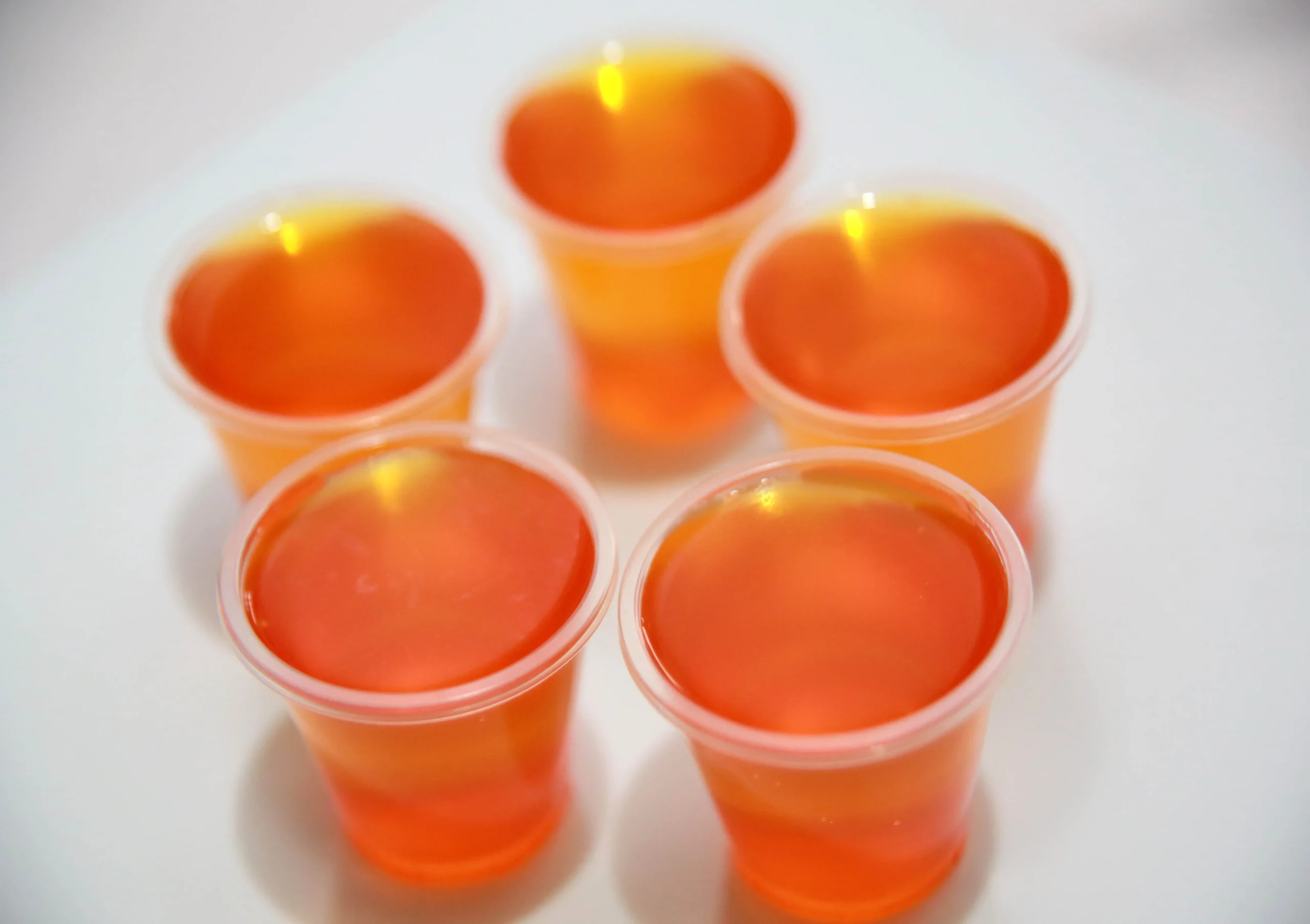 Cinnamon Red Hot Jello Shots