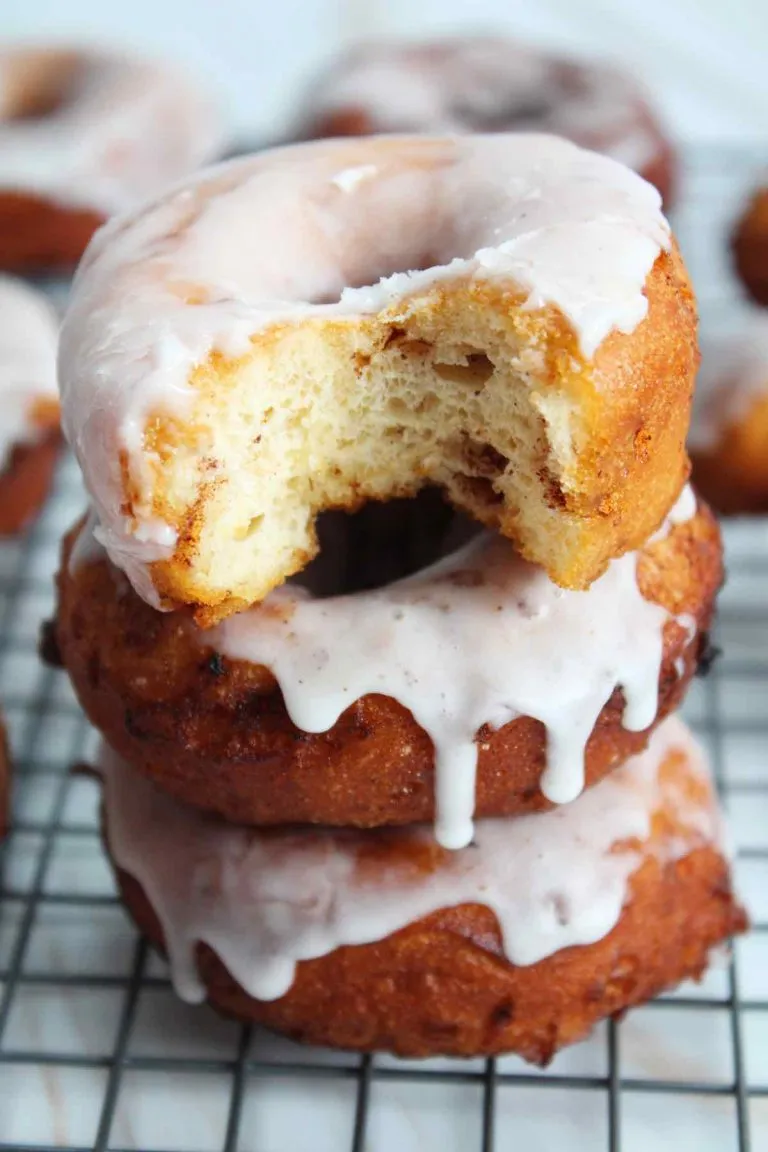 Cinnamon Roll Almond Flour Donuts