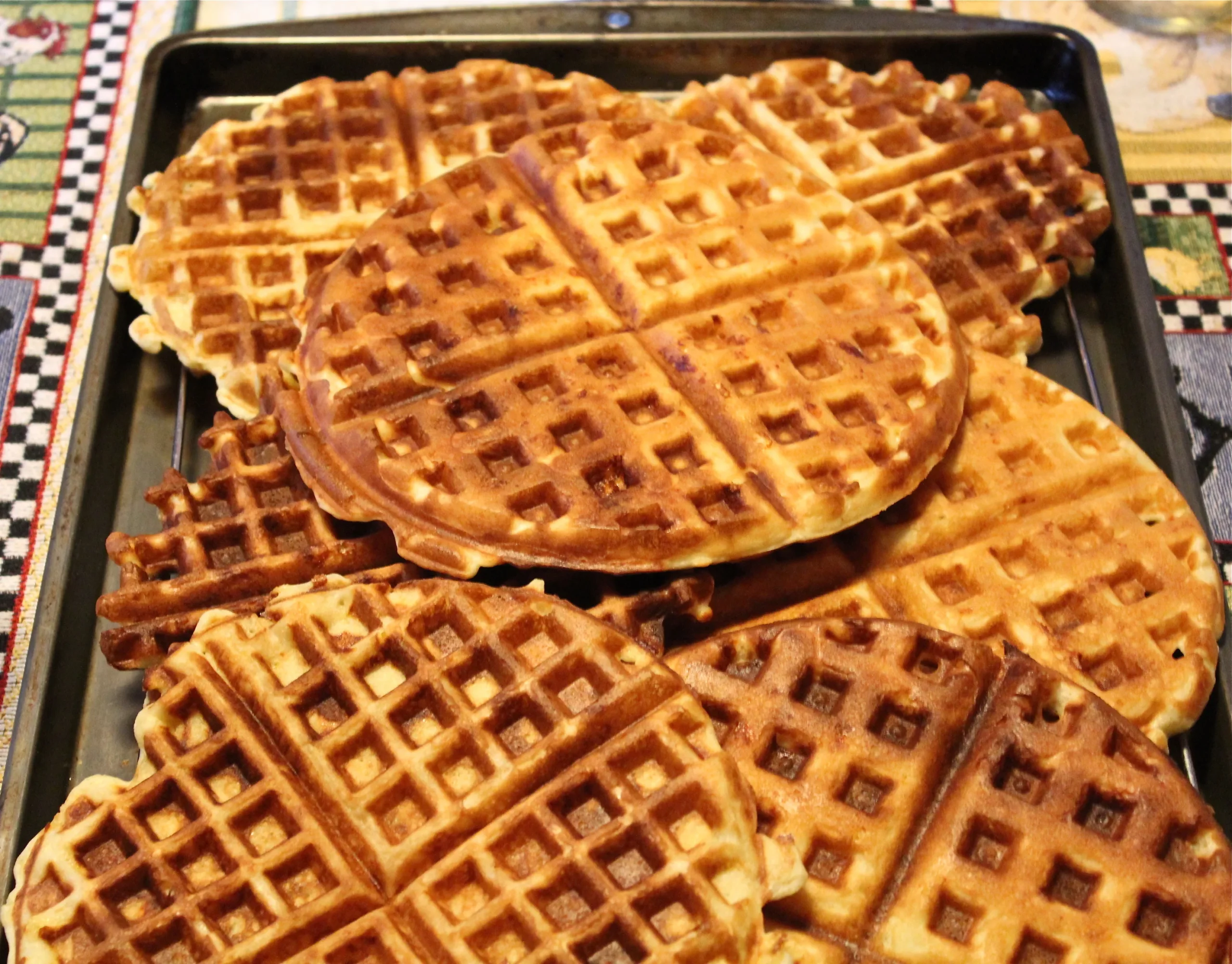 Classic Buttermilk Waffles with Cheese
