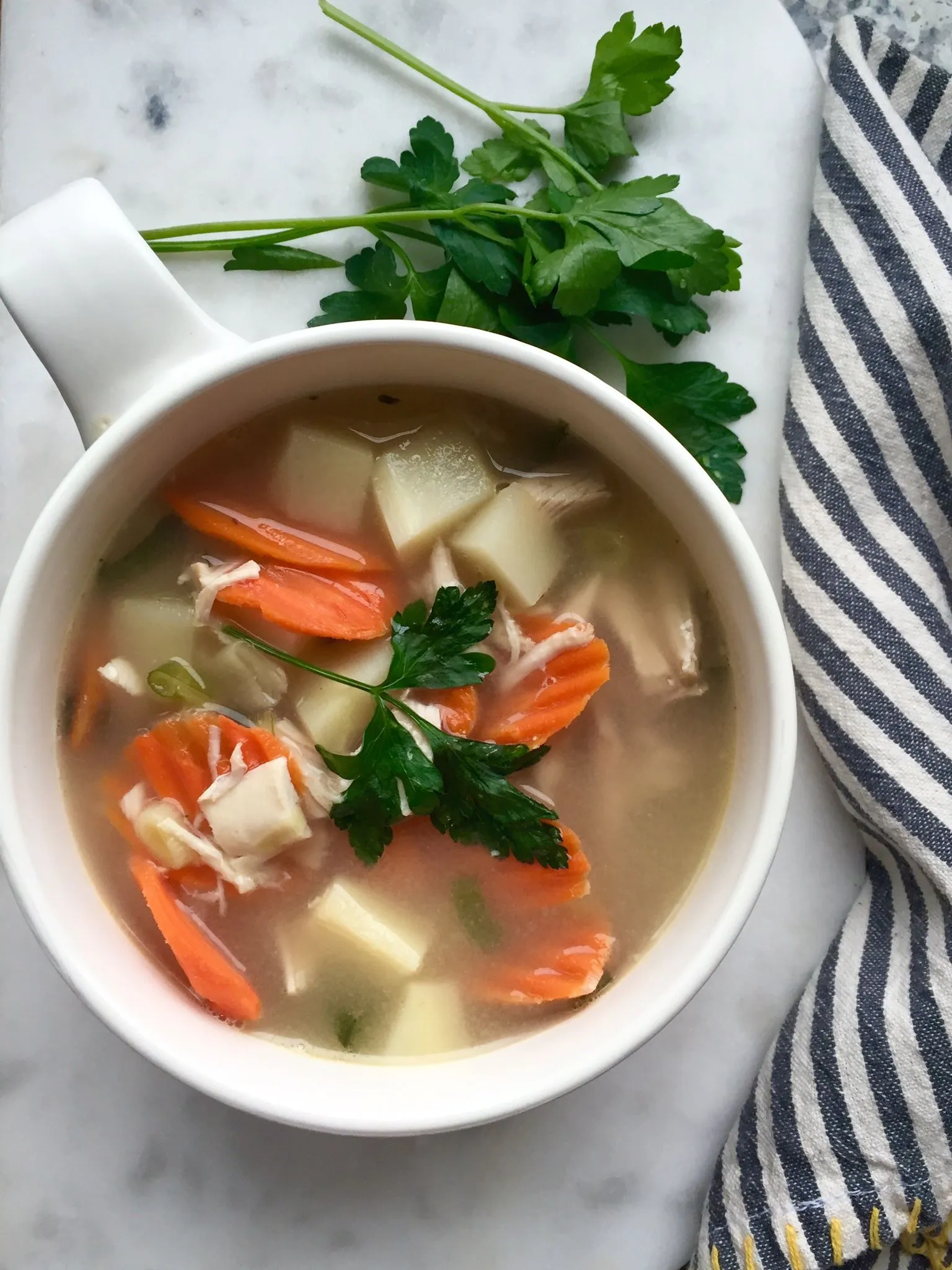 Clean Eating Chicken Parsnip Soup