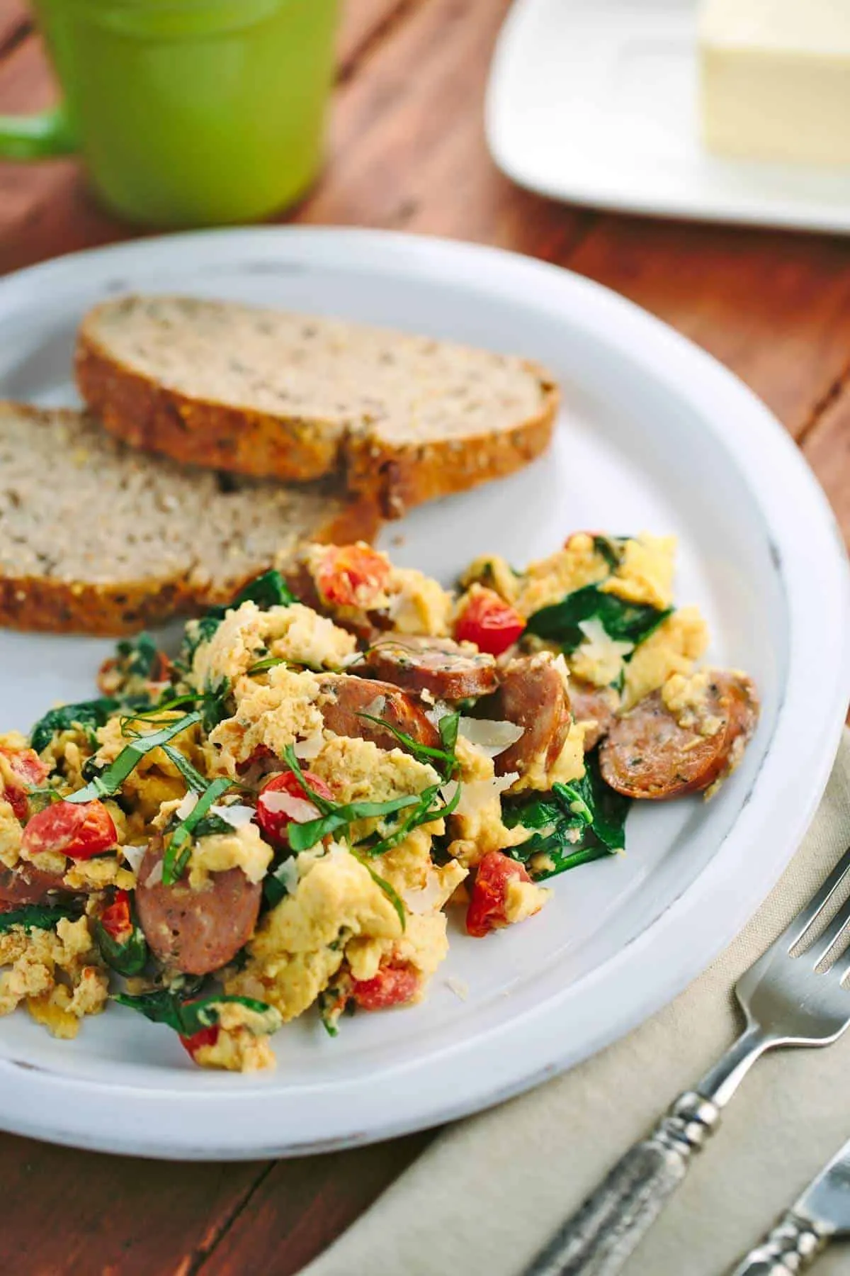 Clean Eating Italian Breakfast Scramble