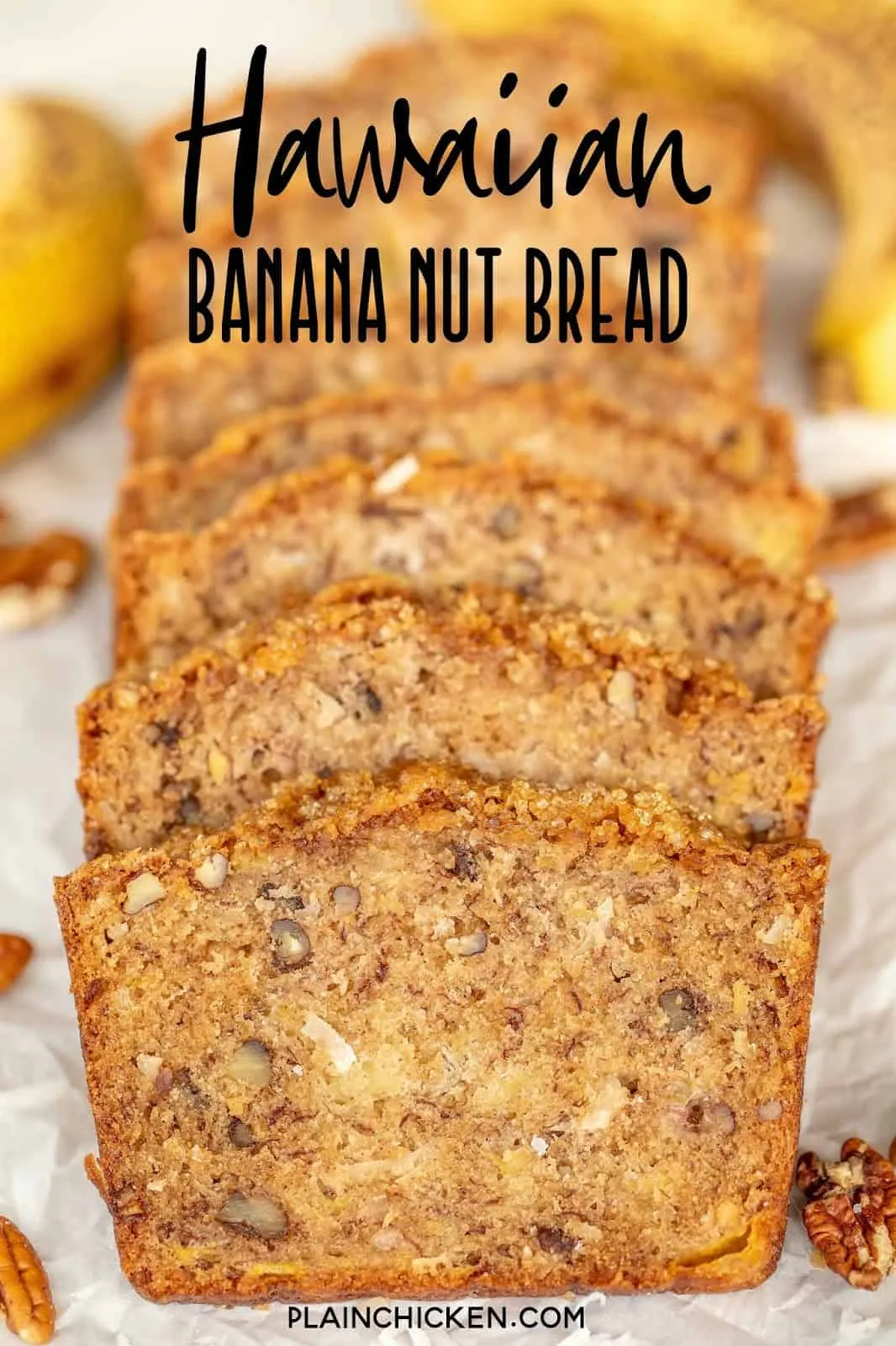 Coconut Banana Nut Bread