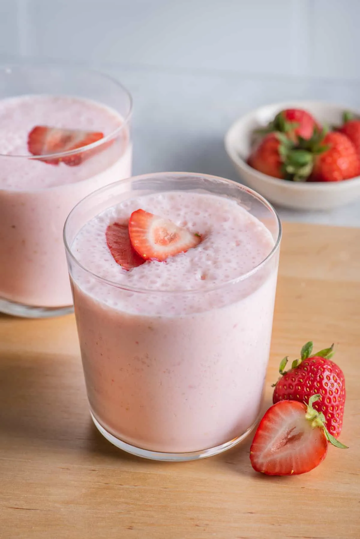 Coconut Strawberry Protein Smoothie