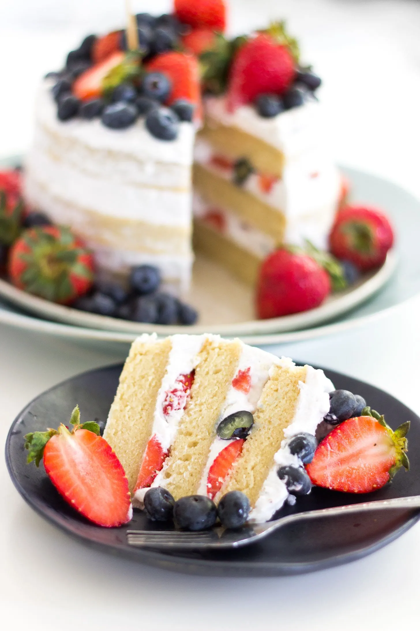 Coconut and Vanilla Naked Cake