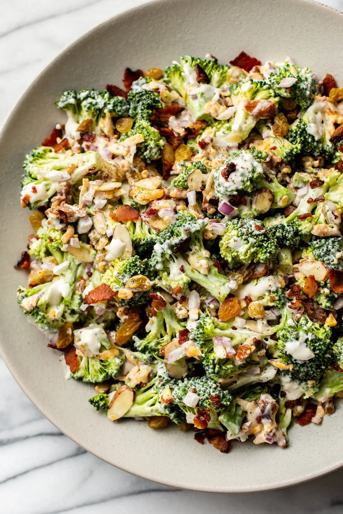 Cold Broccoli Salad with Bacon