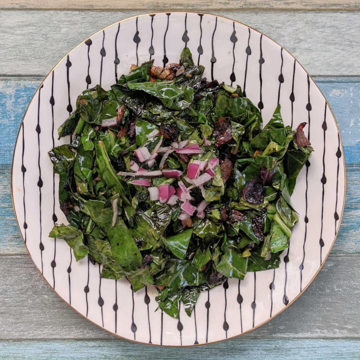 Collard Greens with White Balsamic