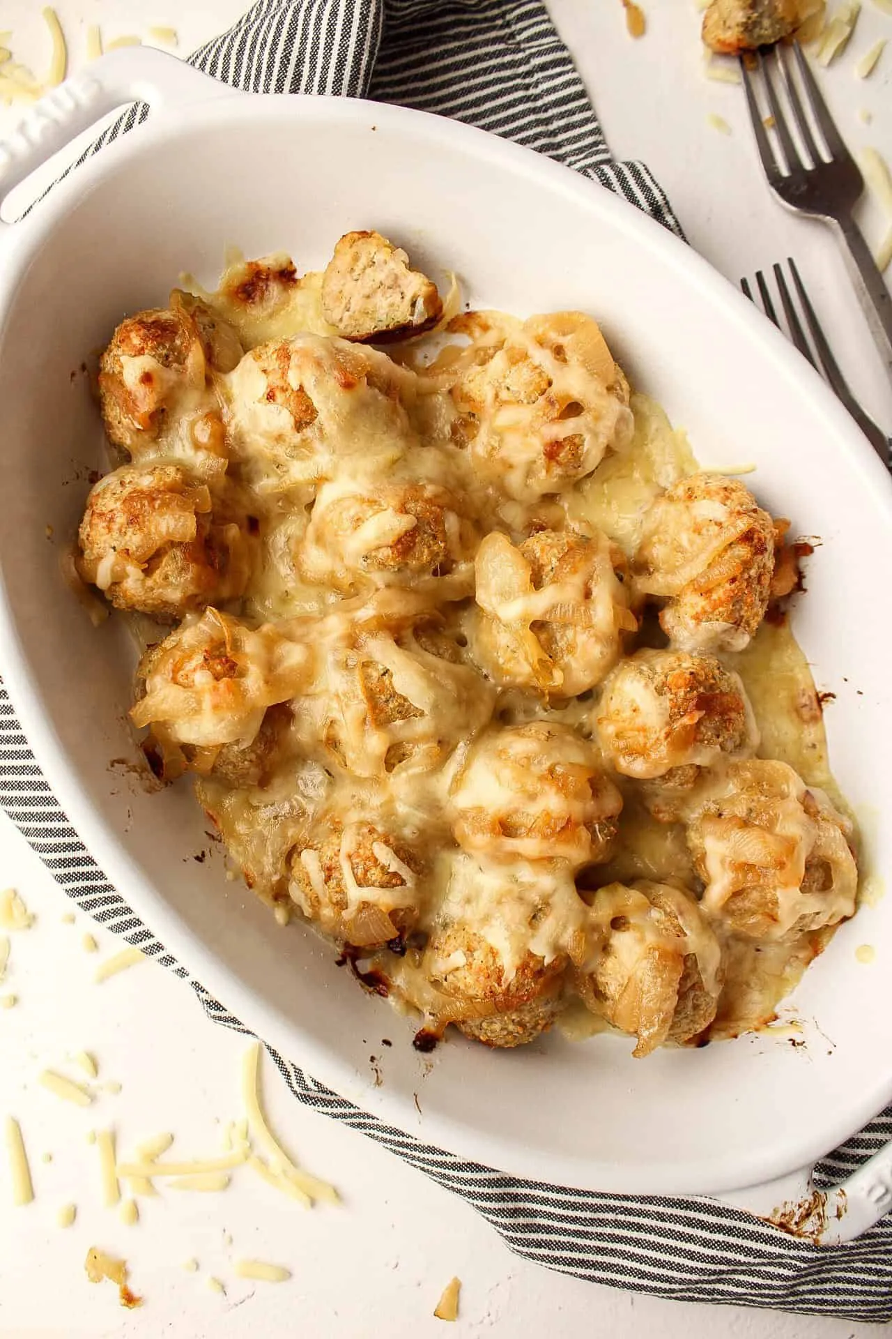 Comforting French Onion Chicken Meatballs