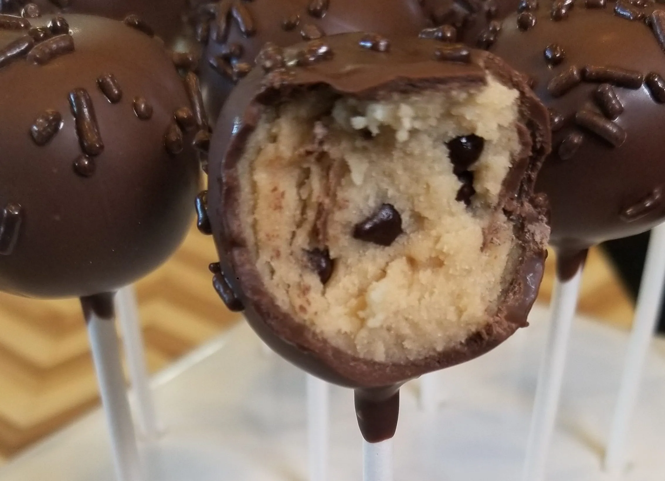 Cookie Dough Cake Pops