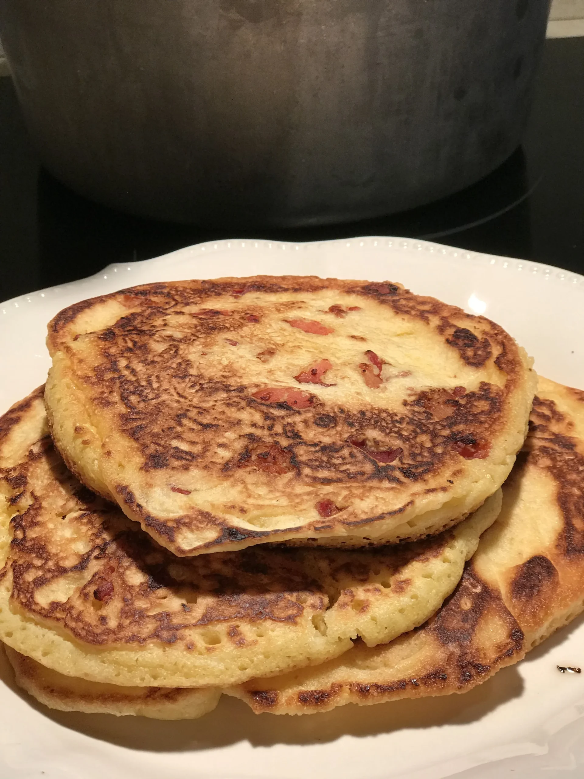 Corn Bread Cake with Bacon