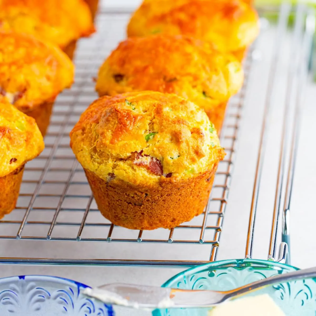 Corn and Bacon Muffins