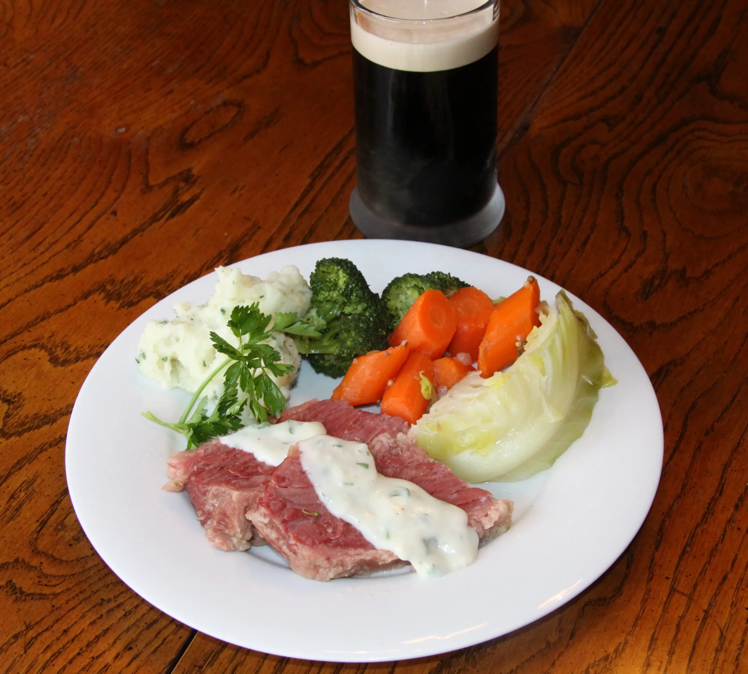 Corned Beef with Parsley Sauce