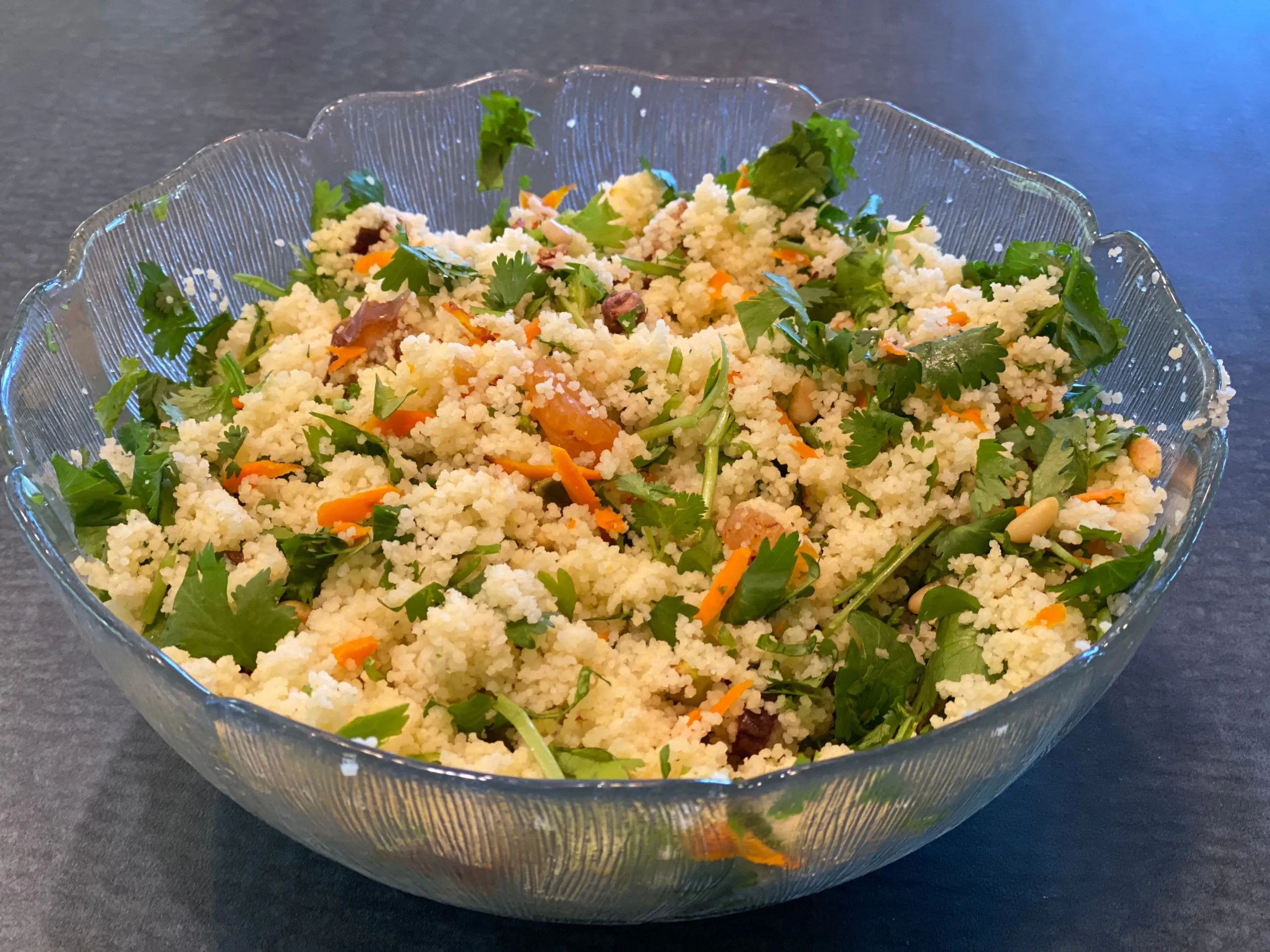 Couscous Salad with Dates, Nuts, and Apricots