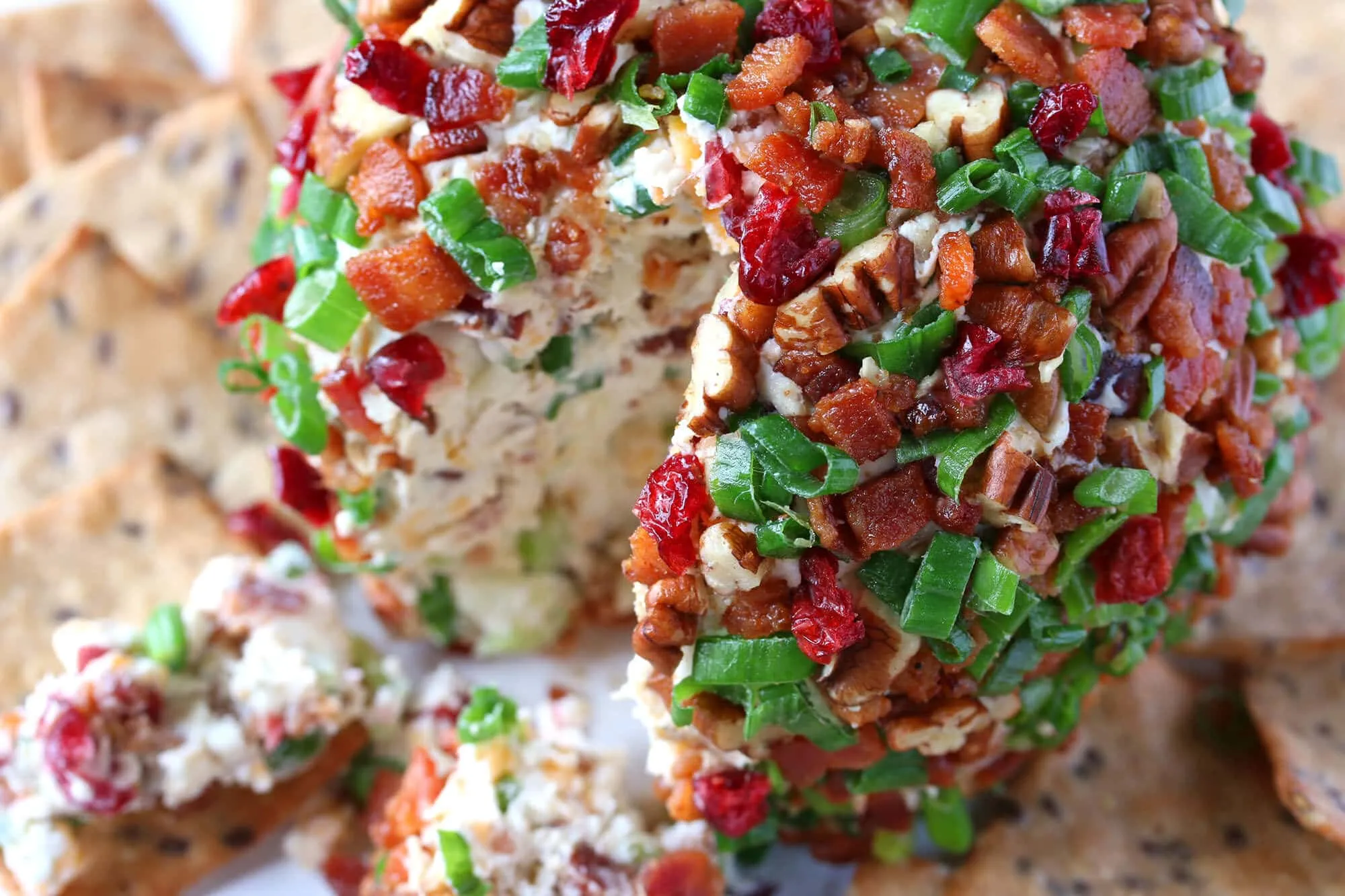 Cranberry Bacon Cheese Ball