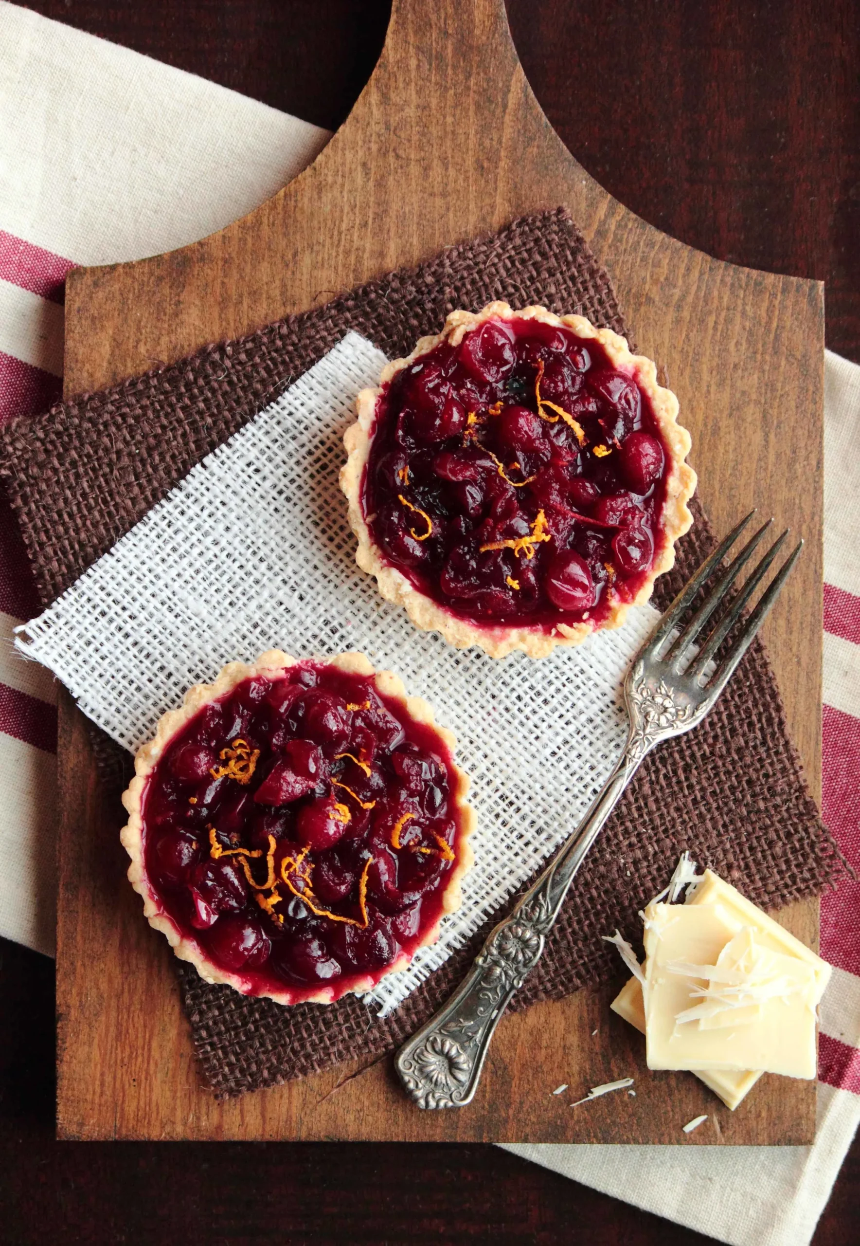 Cranberry Chocolate Cream Tart
