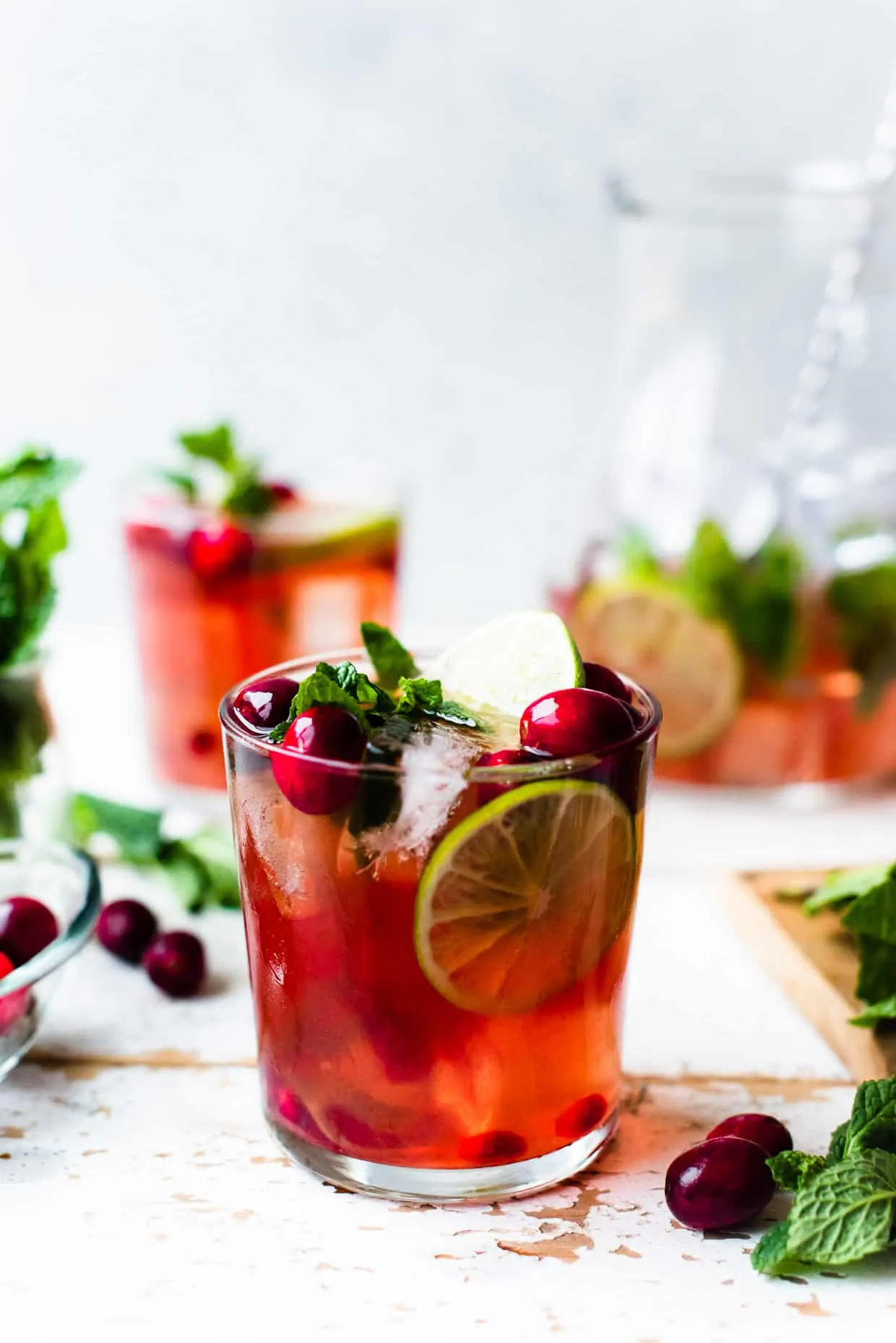 Cranberry Pomegranate Mojito Cocktail