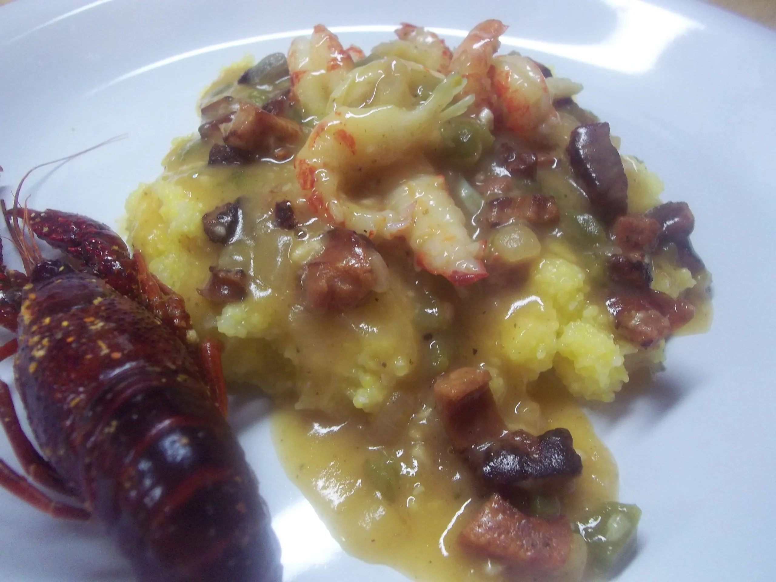 Crawfish and Andouille Calas
