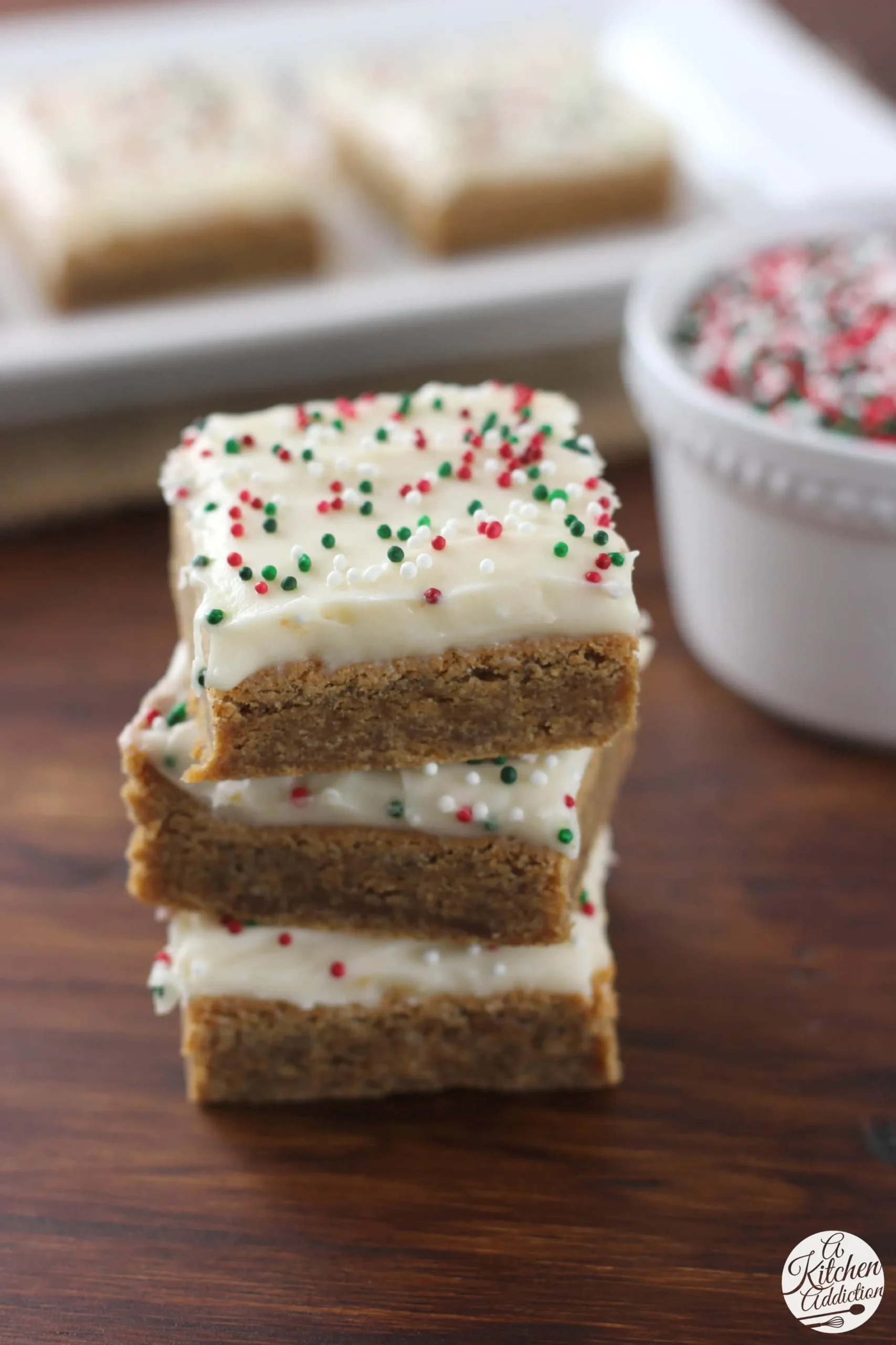 Cream Cheese Frosted Gingerbread Bars