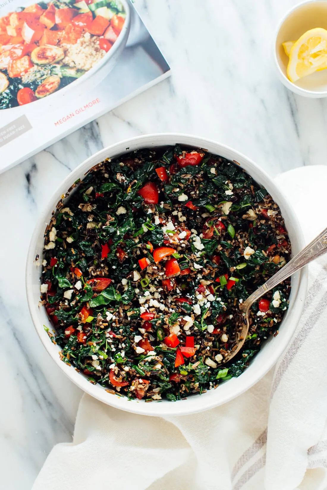 Creamed Forest Kale over Wild Rice