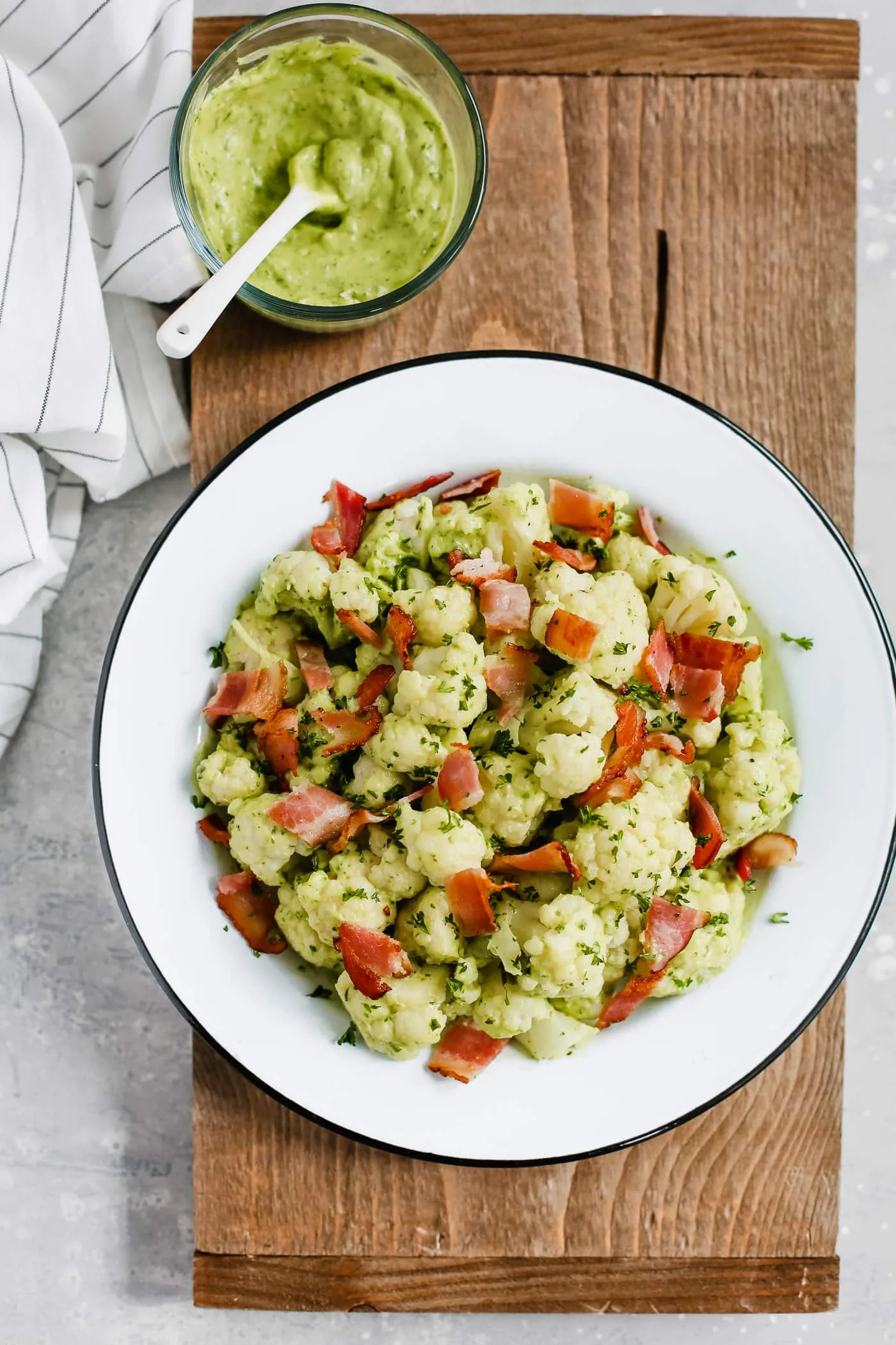 Creamy Avocado Cauliflower Salad