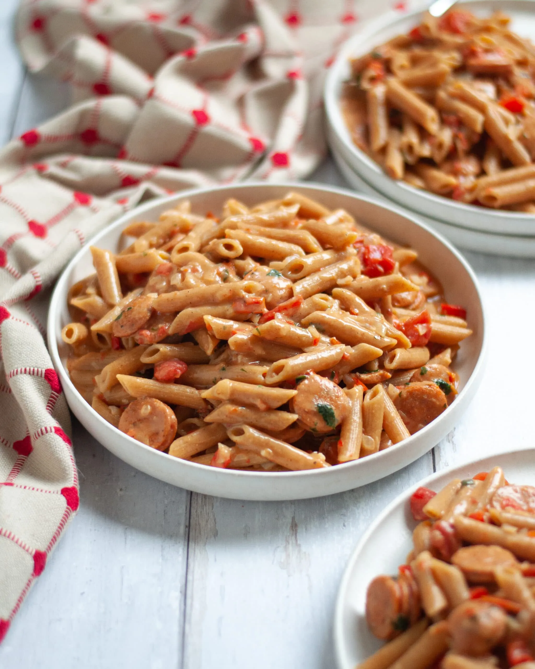 Creamy Cajun Sausage Pasta