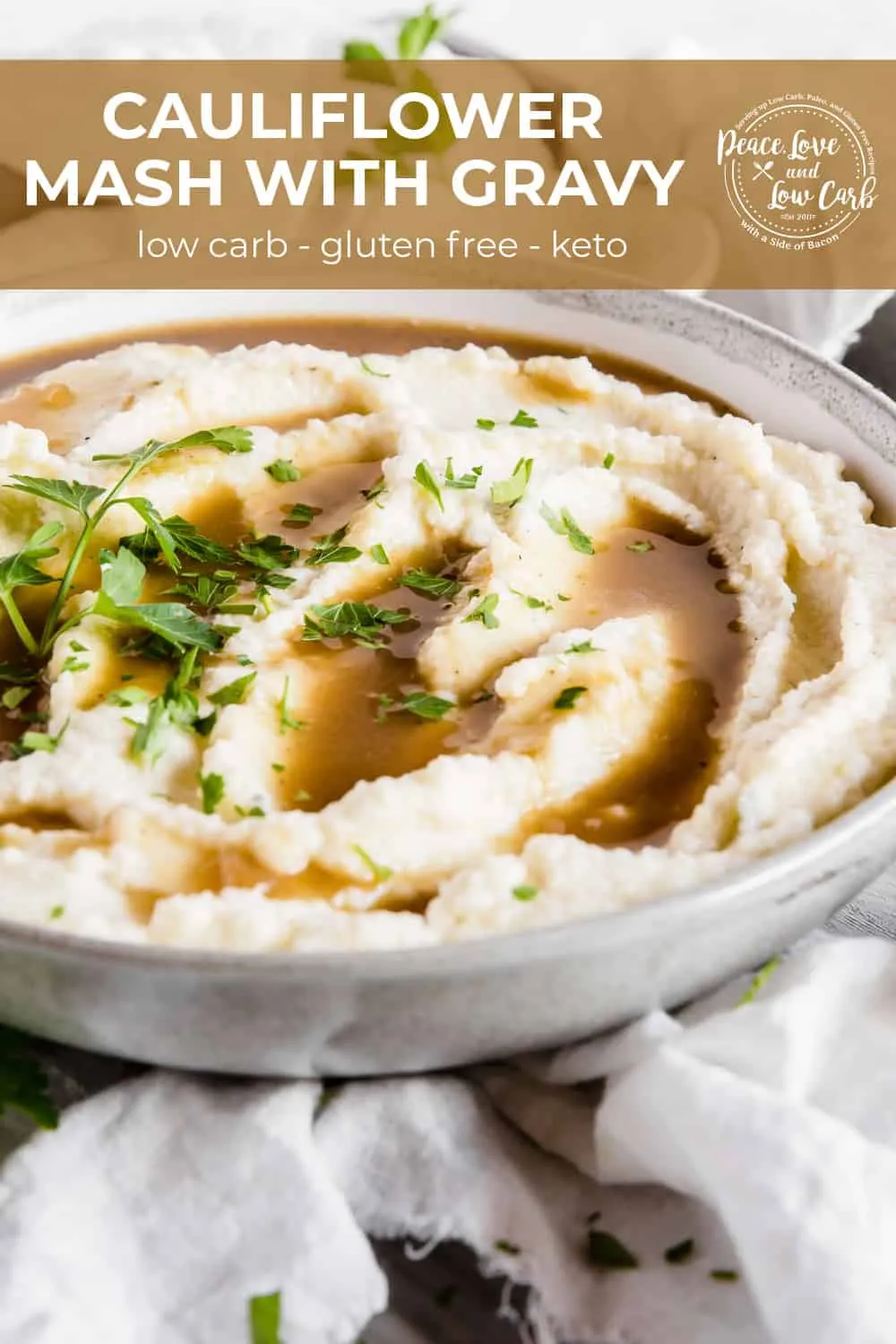 Creamy Cauliflower Mash with Keto Gravy