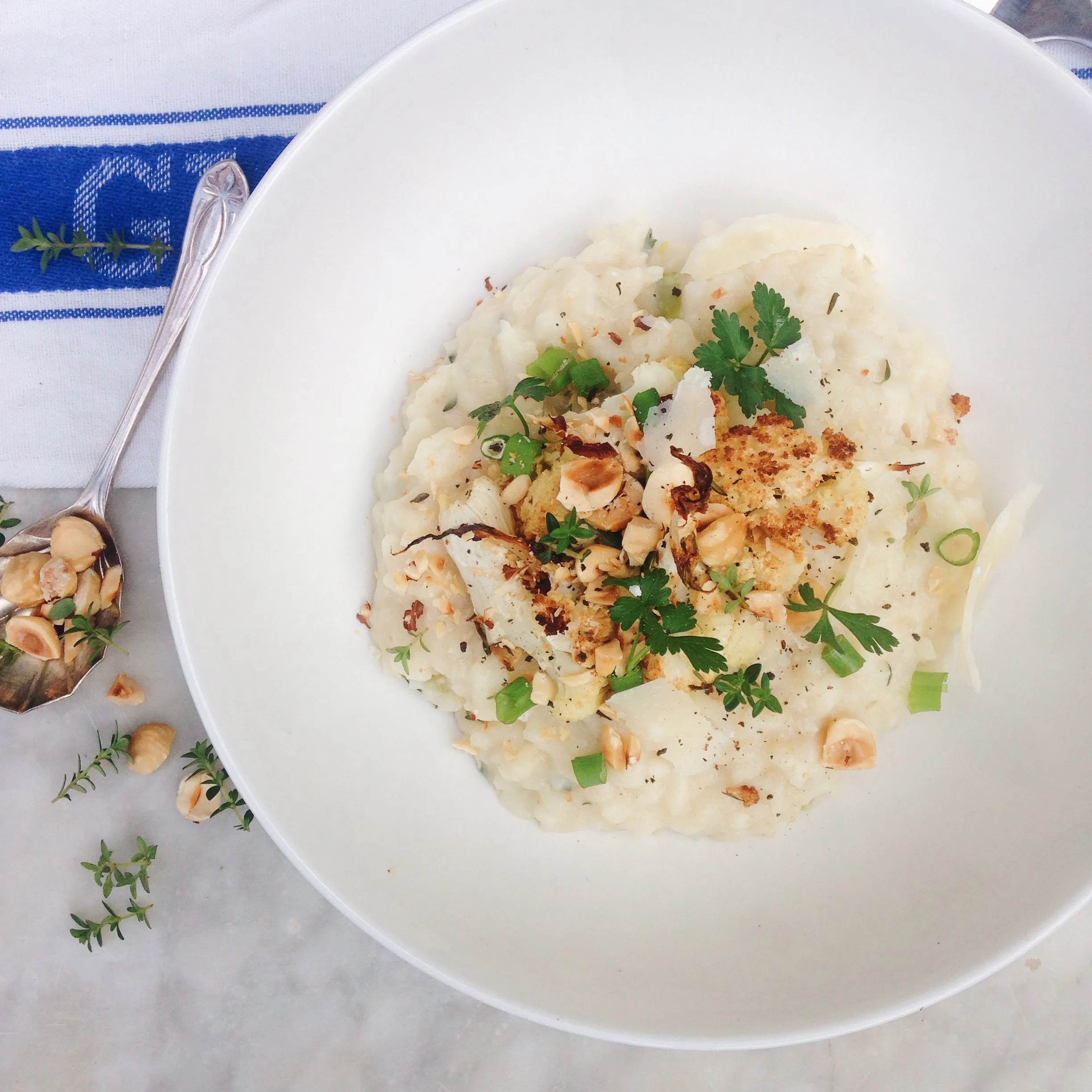 Creamy Cauliflower and Leek Risotto