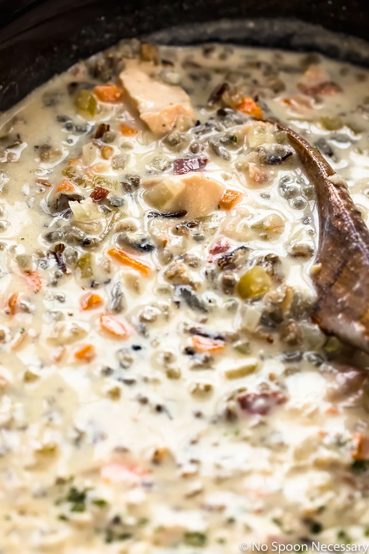 Creamy Chicken Wild Rice Soup Slow Cooker