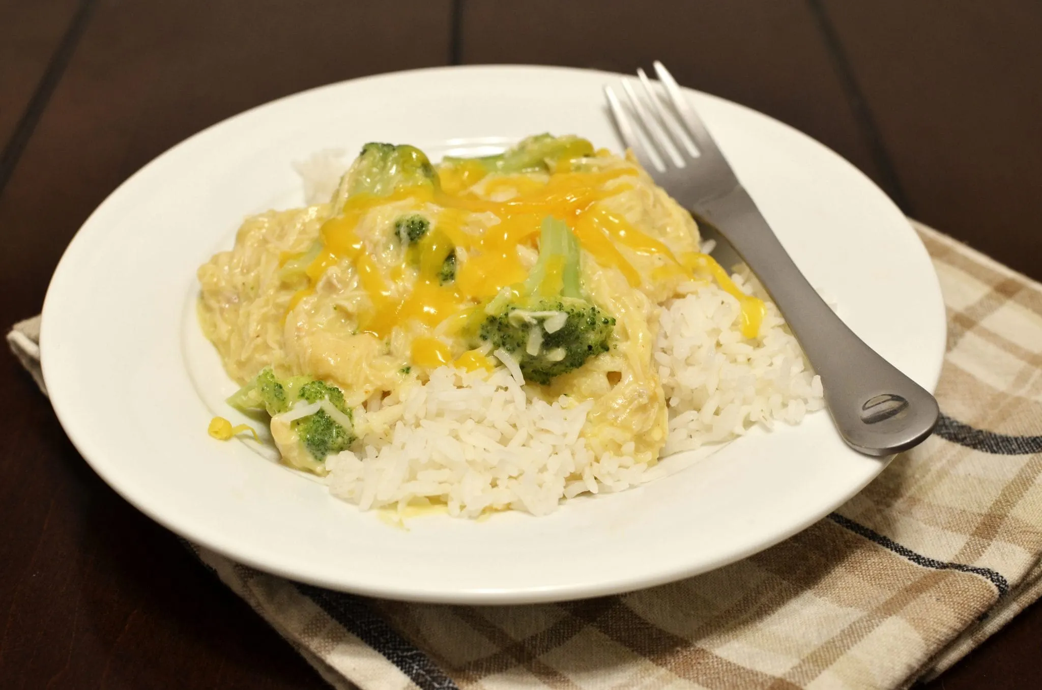 Creamy Chicken and Broccoli Over Rice