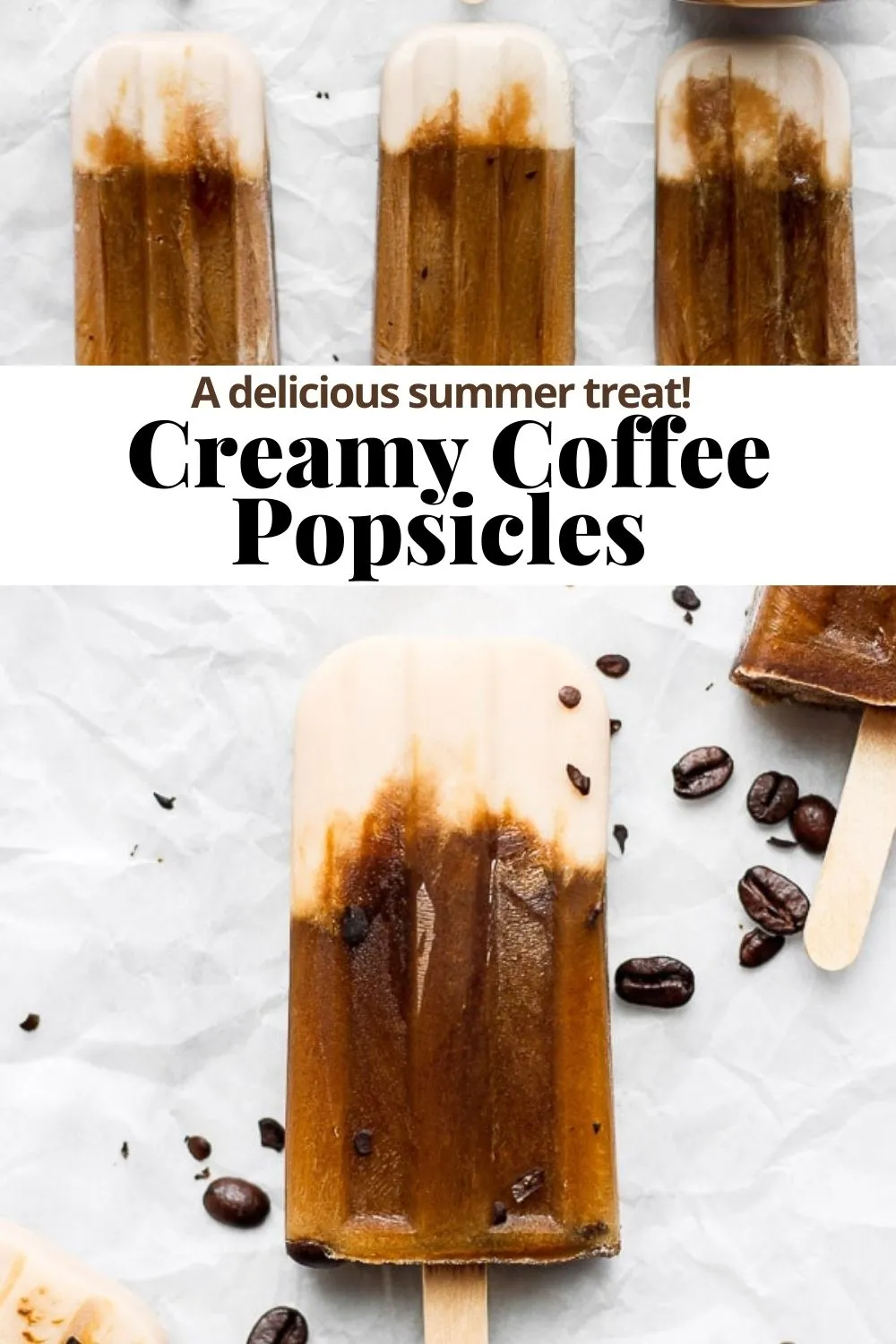 Creamy Cold Brew Popsicles Dairy Free