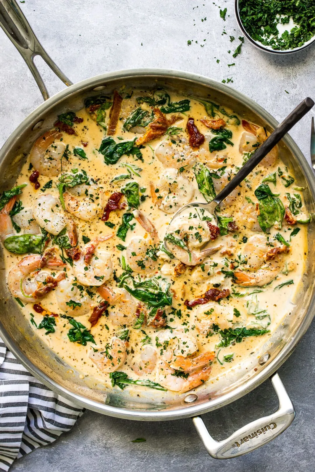Creamy Garlic Tuscan Shrimp