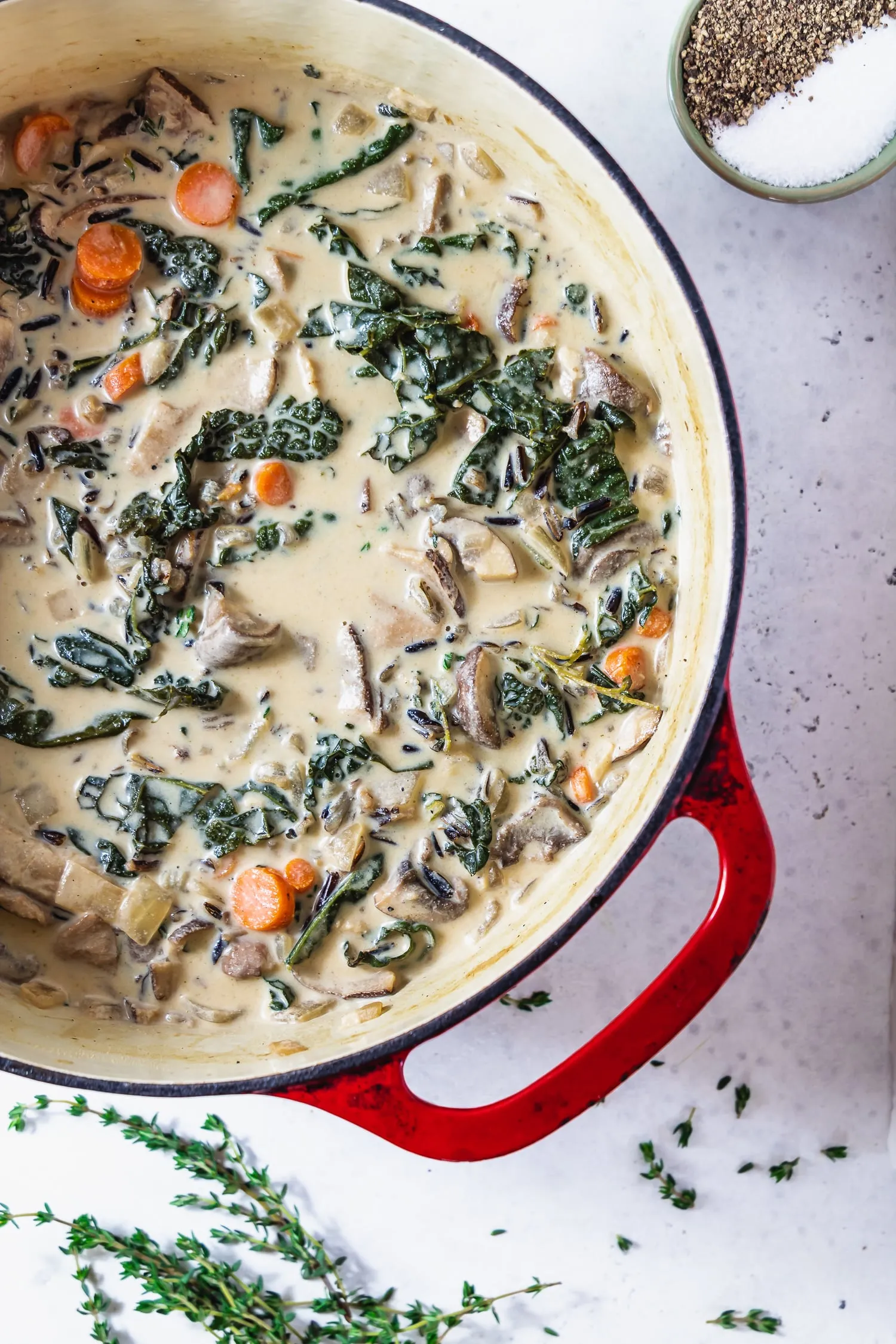 Creamy Mushroom Wild Rice Soup