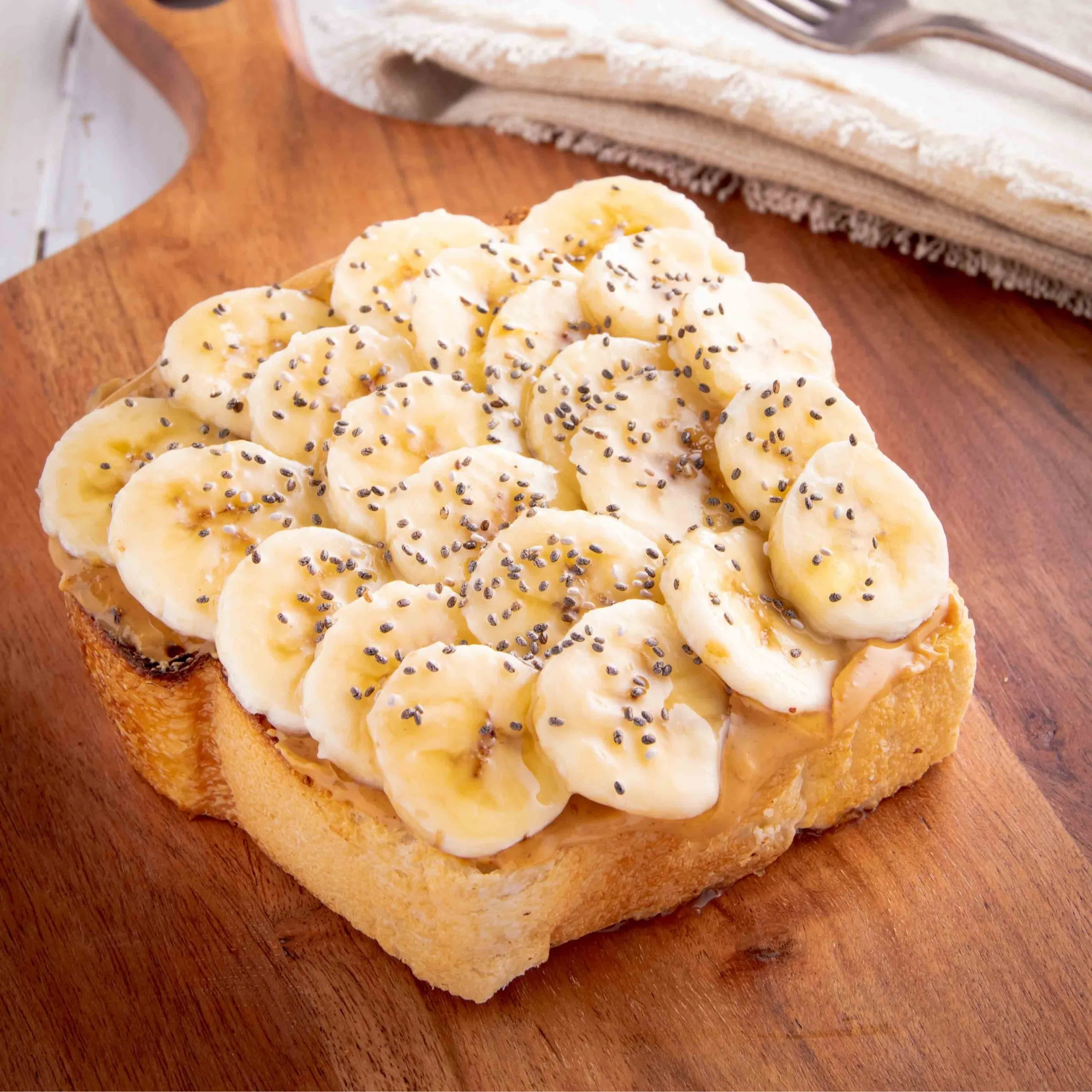 Creamy Peanut Butter Toast with Banana