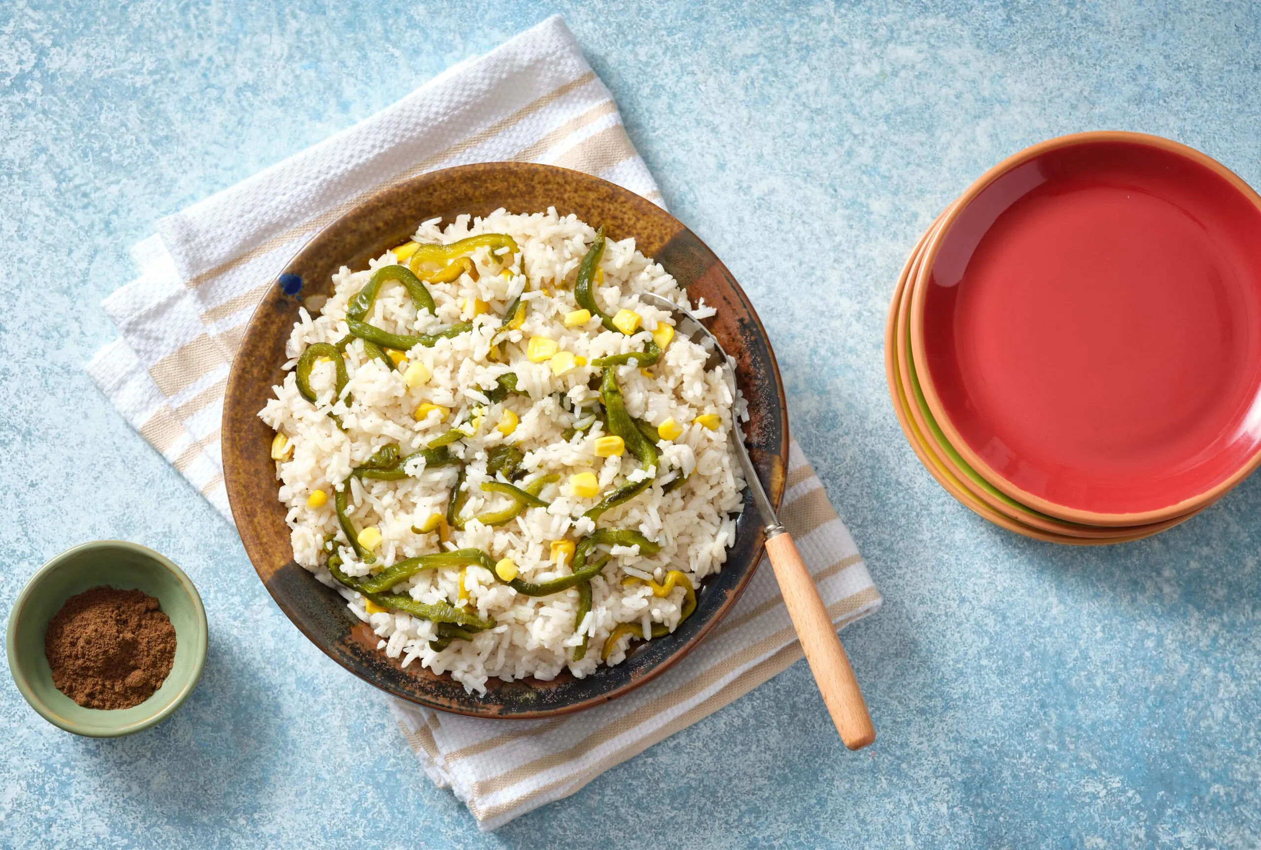 Creamy Rice with Poblano Chiles