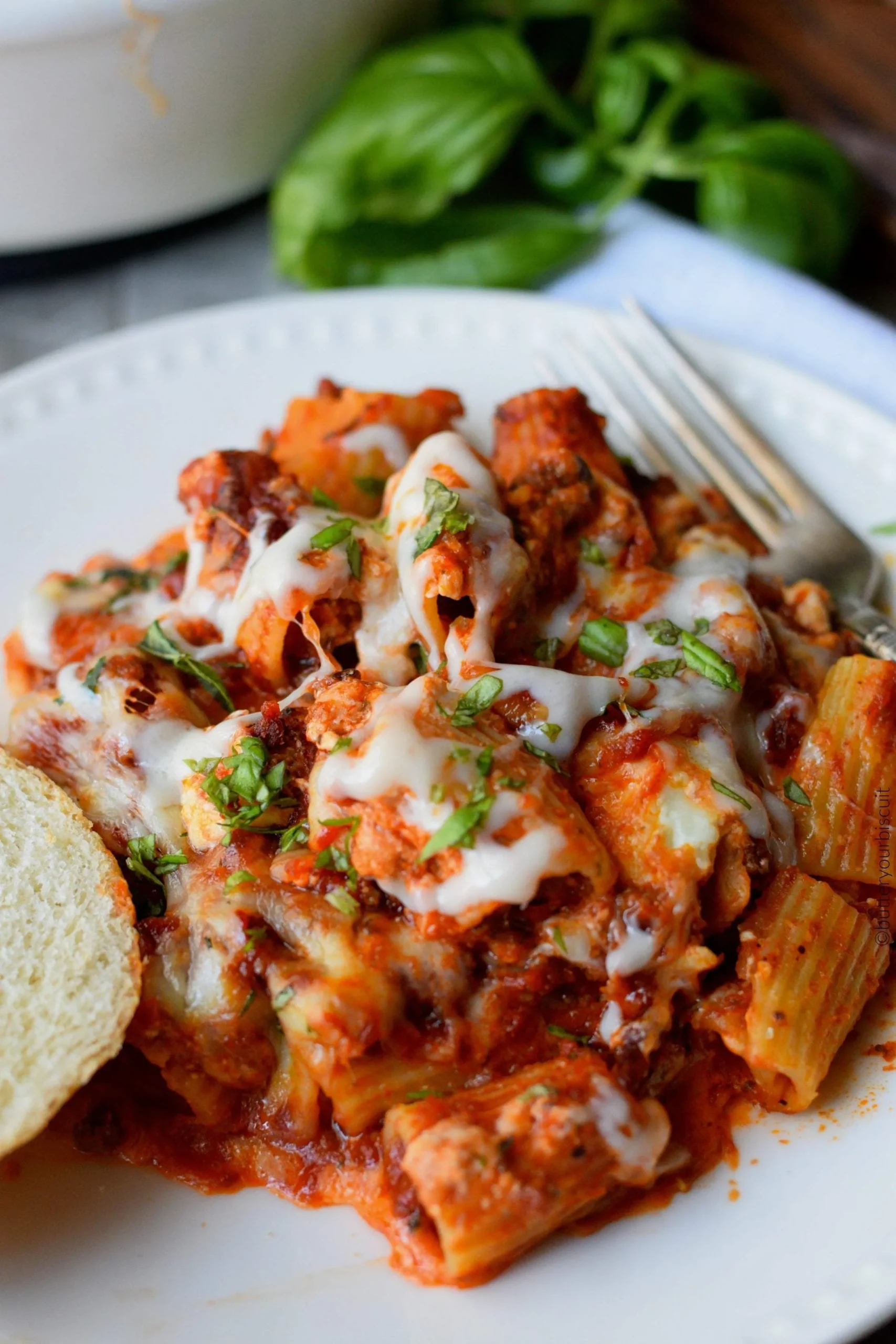 Creamy Sausage Baked Ziti White Baked Ziti